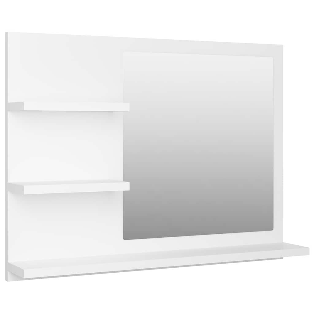 Maison Exclusive - Badspiegel Weiß 60x10,5x45 Cm Holzwerkstoff