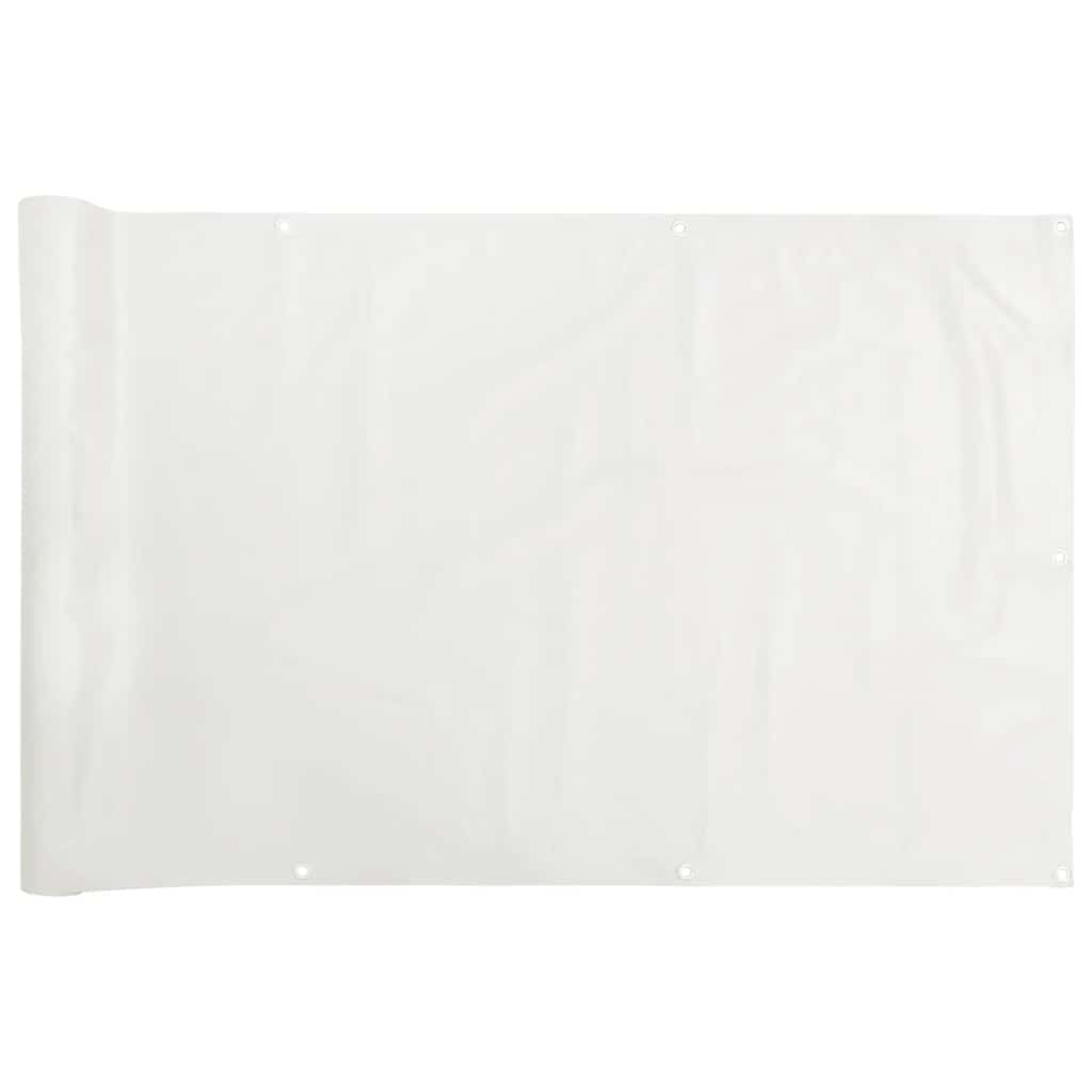 Maison Exclusive - Balkon-sichtschutz Weiß 400x120 Cm Pvc