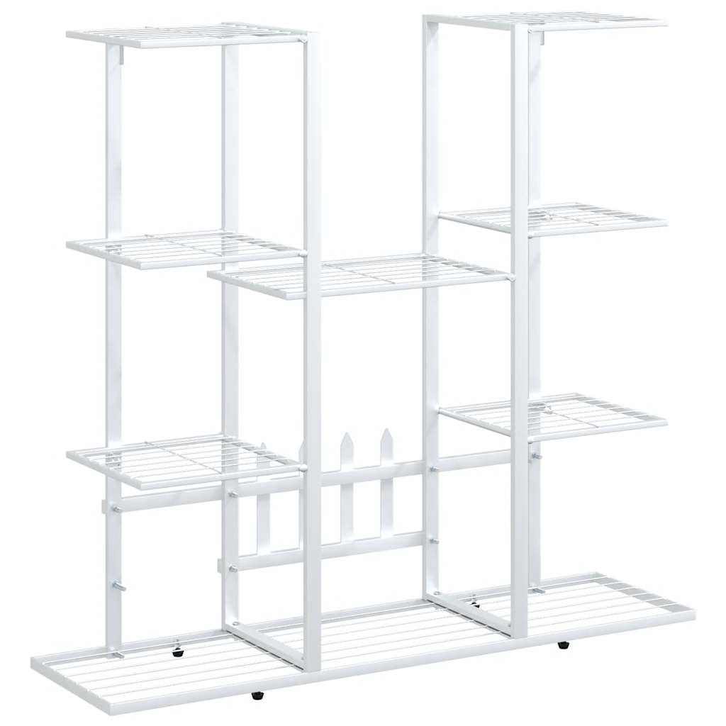 Maison Exclusive - Blumenständer 94,5x25x89 Cm Weiß Eisen