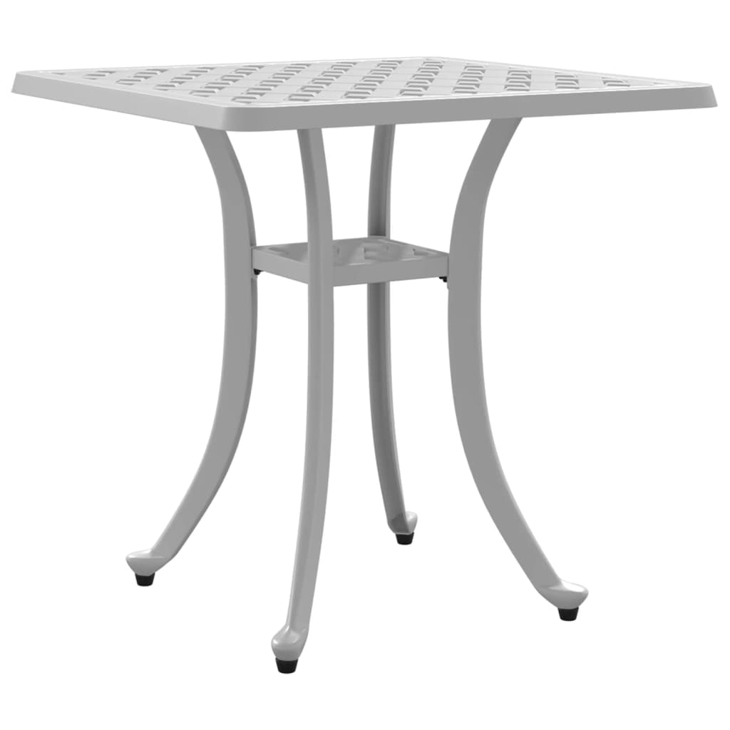 Maison Exclusive - Gartentisch Weiß 53x53x53 Cm Aluminiumguss