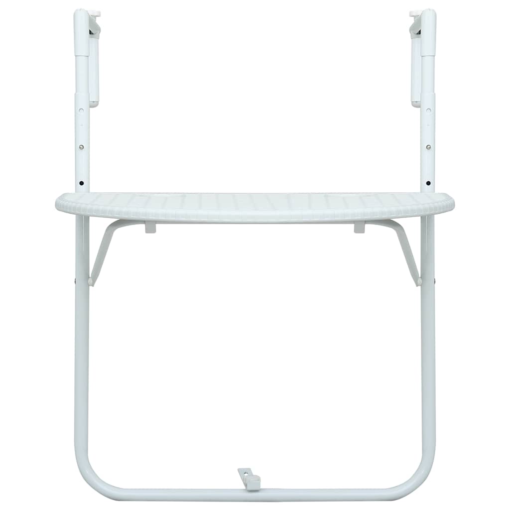Maison Exclusive - Balkon-hängetisch Weiß 60x64x83,5 Cm Kunststof