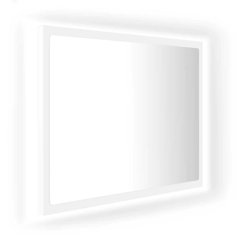 Maison Exclusive - Led-badspiegel Weiß 60x8,5x37 Cm Acryl