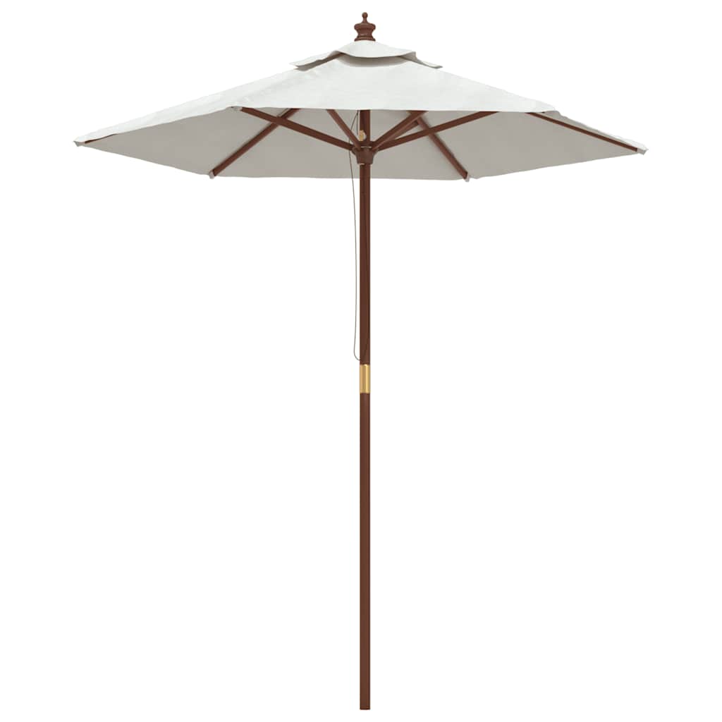 Maison Exclusive - Sonnenschirm Mit Holzmast Sandfarben 196x231 C