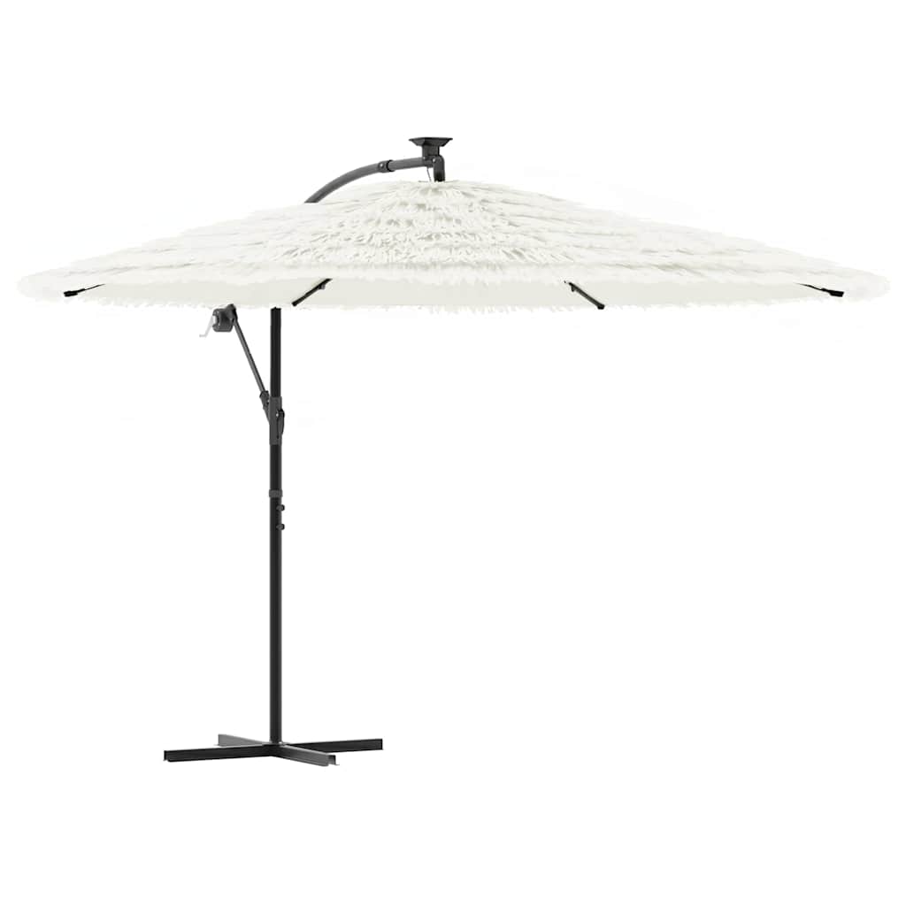 Maison Exclusive - Sonnenschirm Mit Stahlmast Weiß 290x290x238 Cm