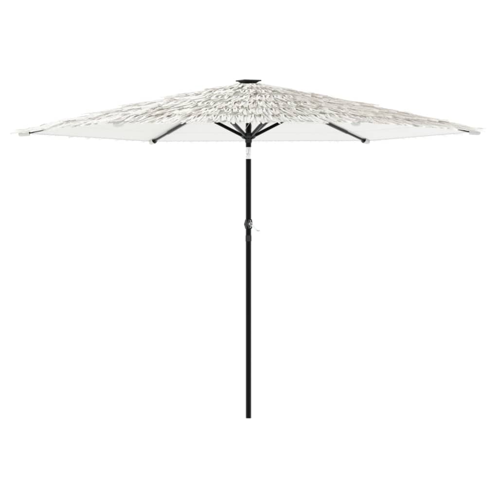 Maison Exclusive - Sonnenschirm Mit Stahlmast Weiß 288x288x225 Cm