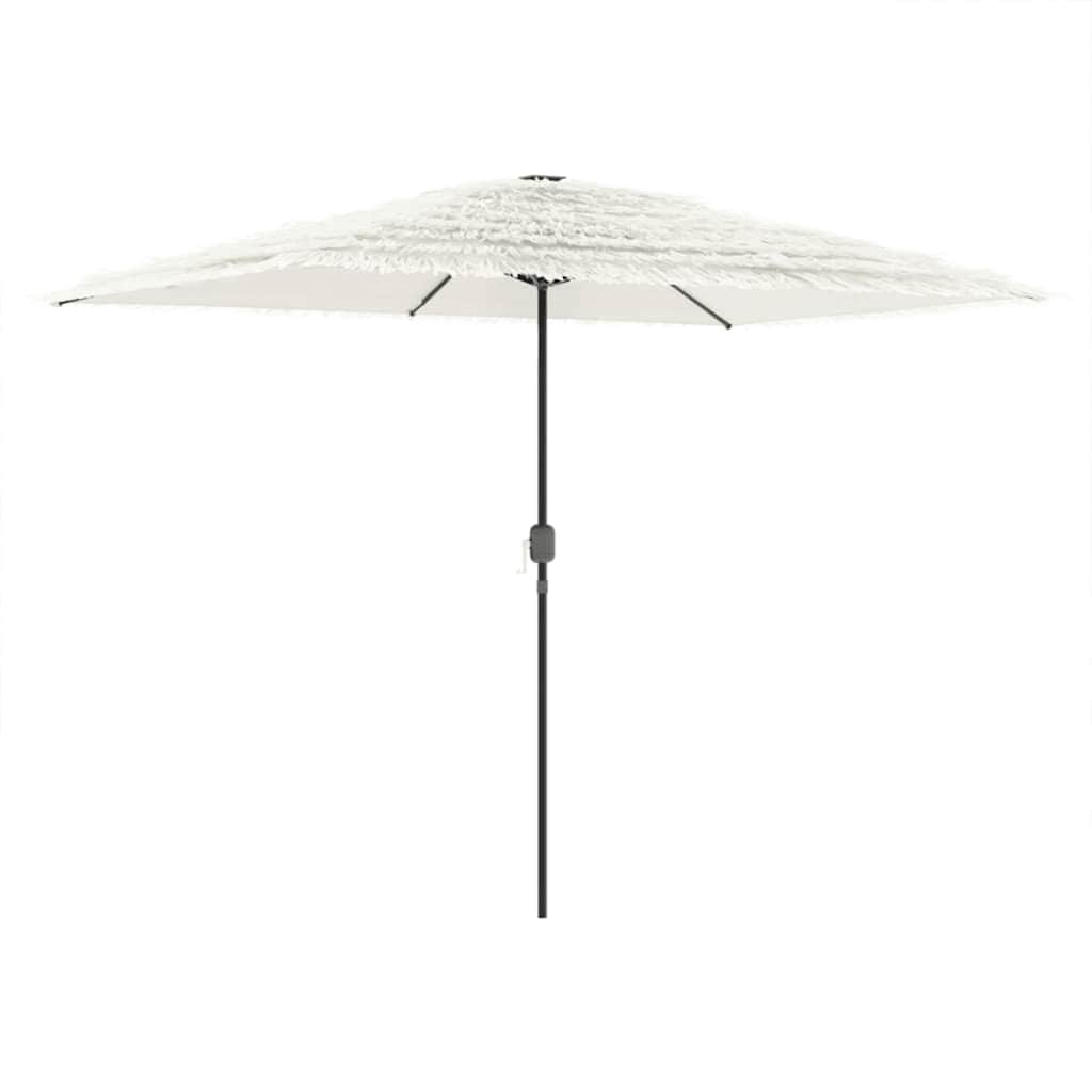 Maison Exclusive - Sonnenschirm Mit Stahlmast Weiß 300x200x250 Cm