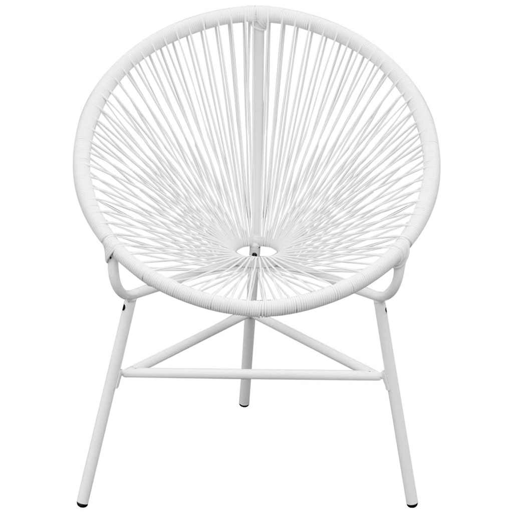 Maison Exclusive - Garten-mondstuhl Poly Rattan Weiß