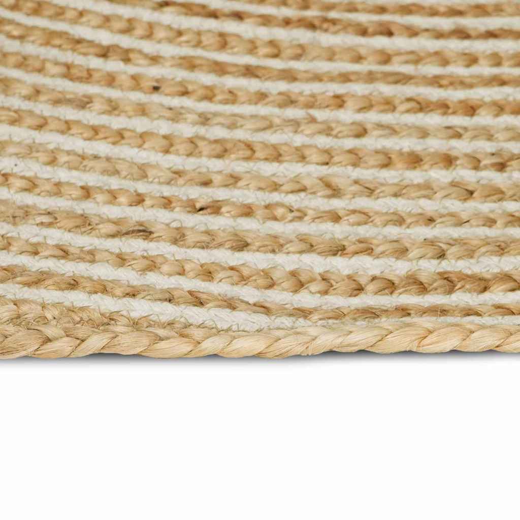 Maison Exclusive - Bereichsteppich Weiß 160 X 230 Cm Jute