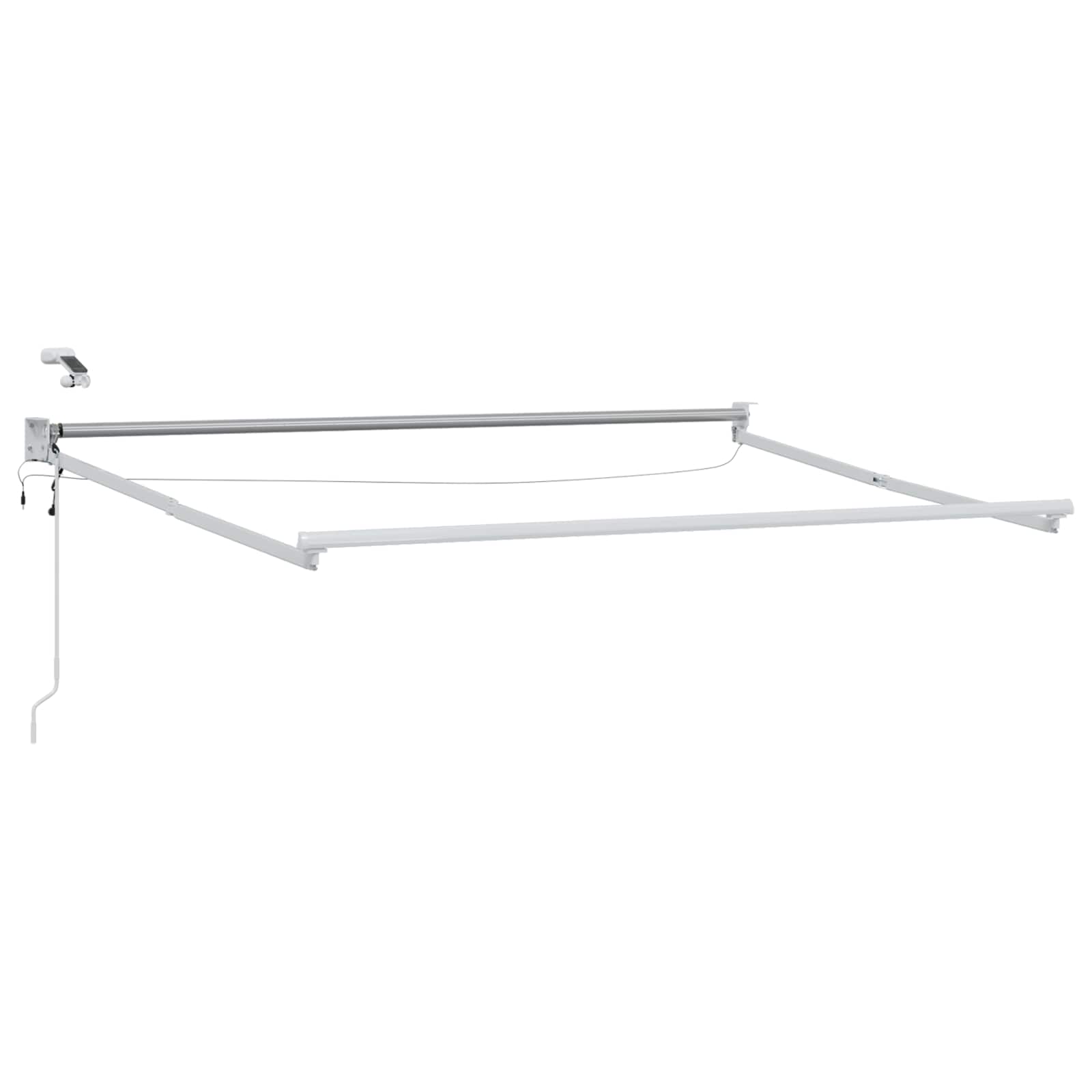Maison Exclusive - Elektrisches Markisenrahmen Weiß 3 X 2,5 M Alu