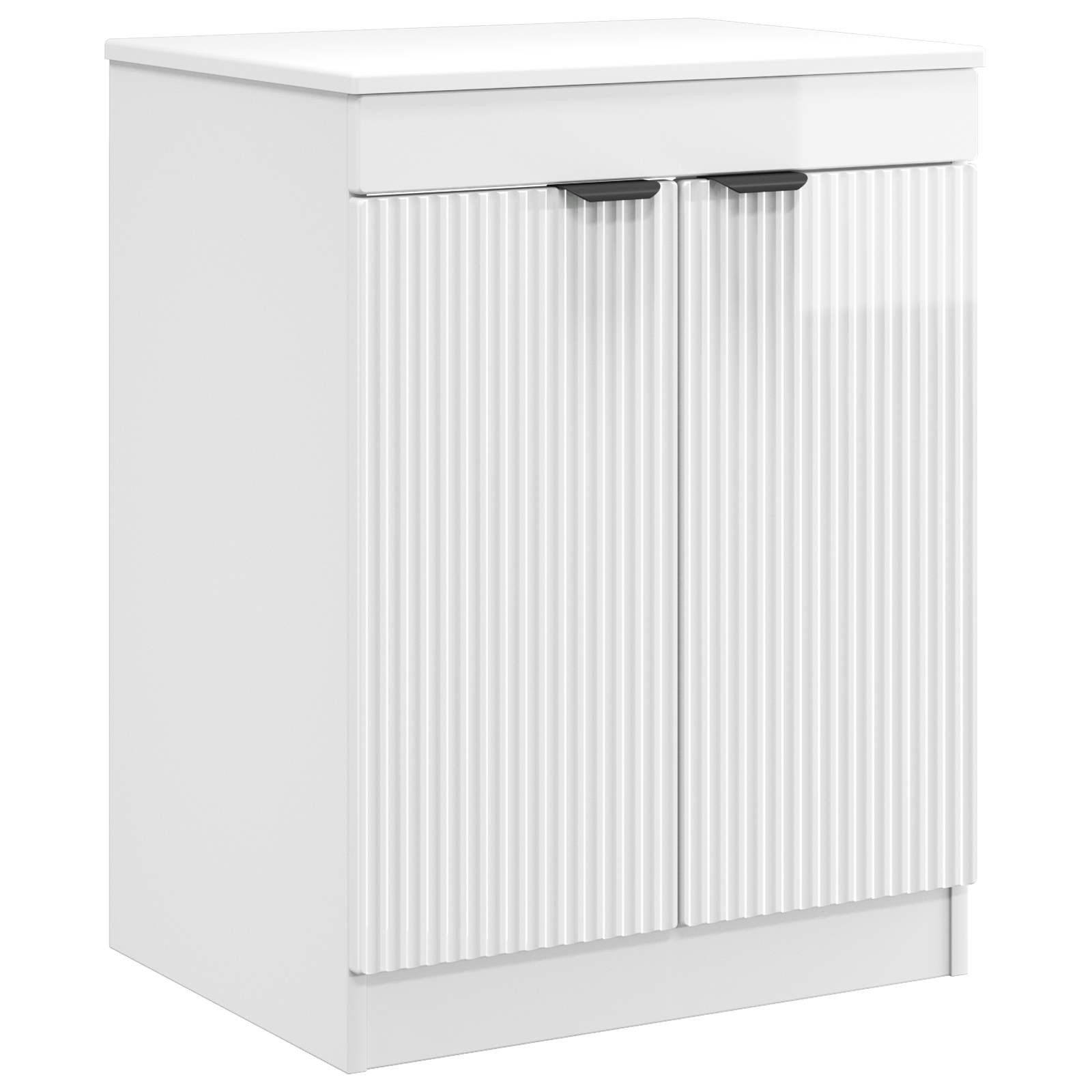 Maison Exclusive - Badezimmerschrank Hochglanz Weiß 54 X 41 X 70