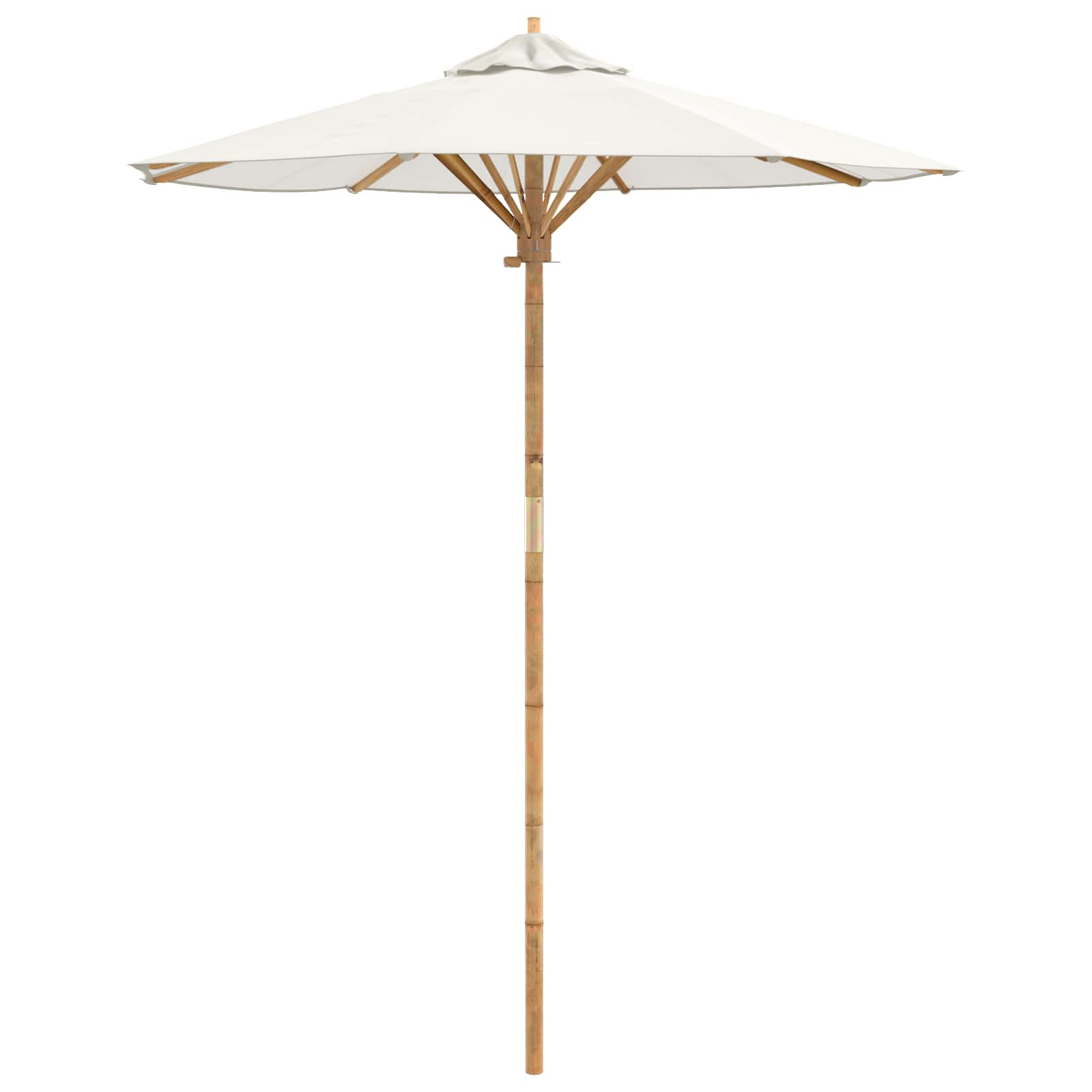 Maison Exclusive - Gartensonnenschirm Ø 180 X 230 Cm Bambus Rund