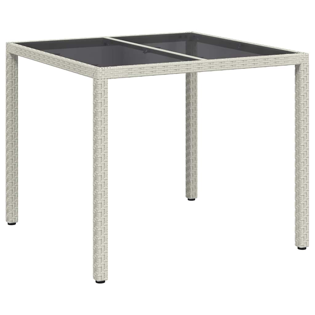 Maison Exclusive - Gartentisch Weiß 90 X 90 X 75 Cm Poly-rattan