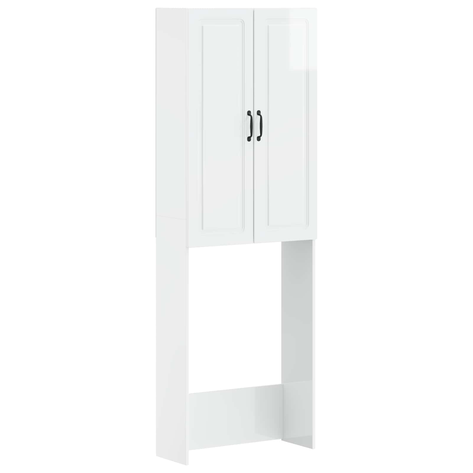 Maison Exclusive - Toilettenschrank Utrecht Hochglanz Weiß 66 X 2