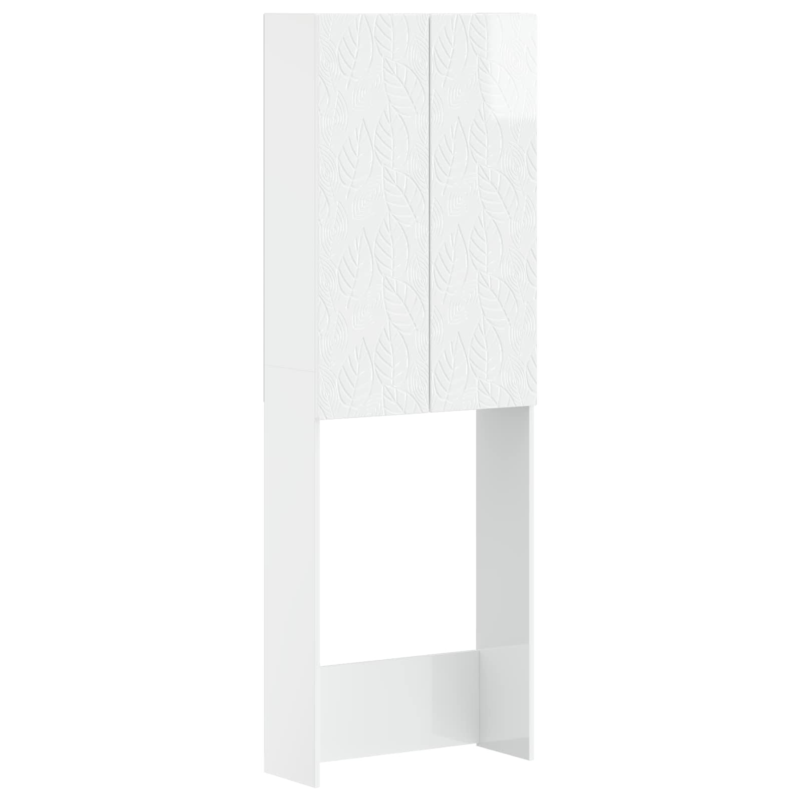 Maison Exclusive - Toilettenschrank Delft Hochglanz Weiß 66 X 25,