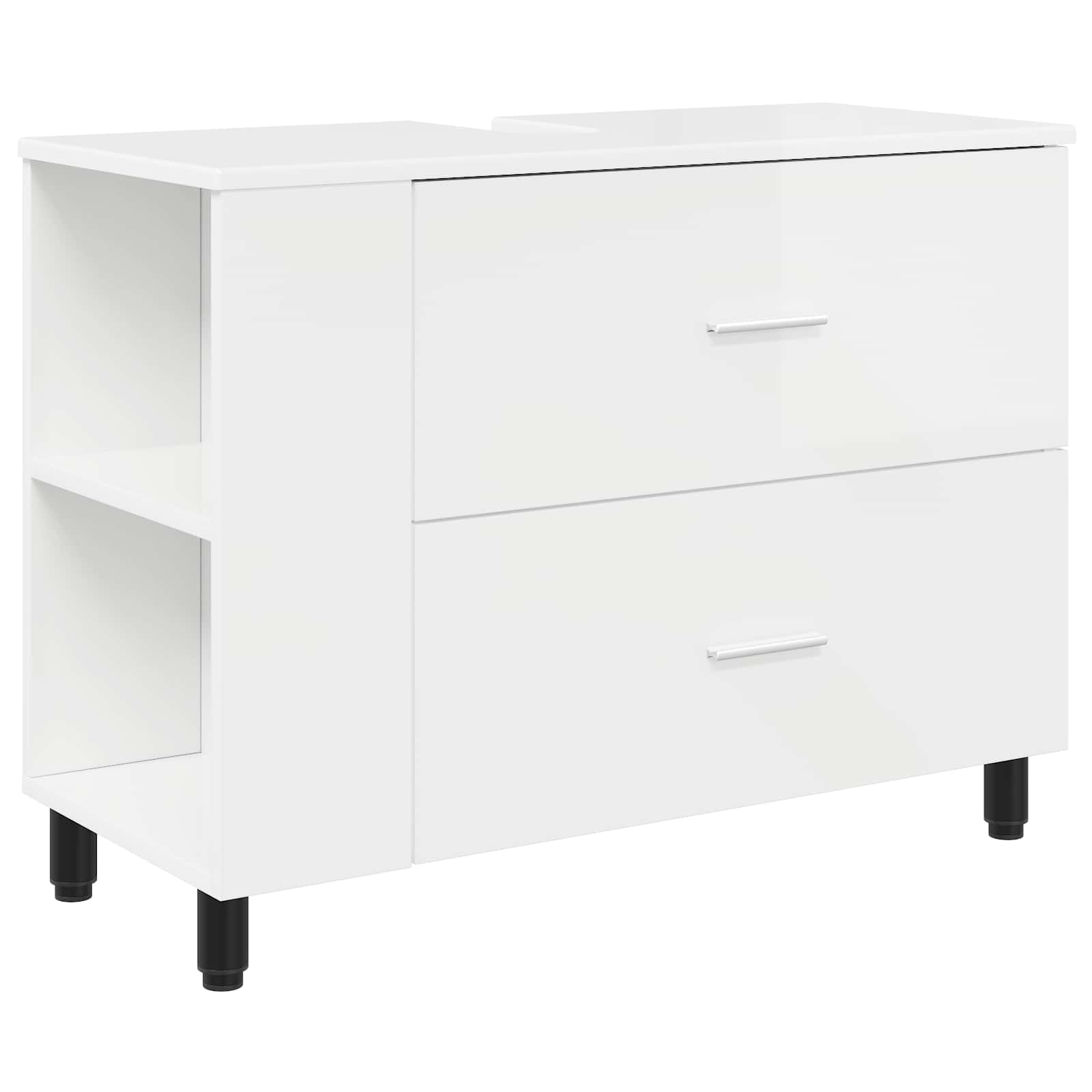 Maison Exclusive - Waschtisch Hochglanz Weiß 80 X 35 X 60 Cm Holz