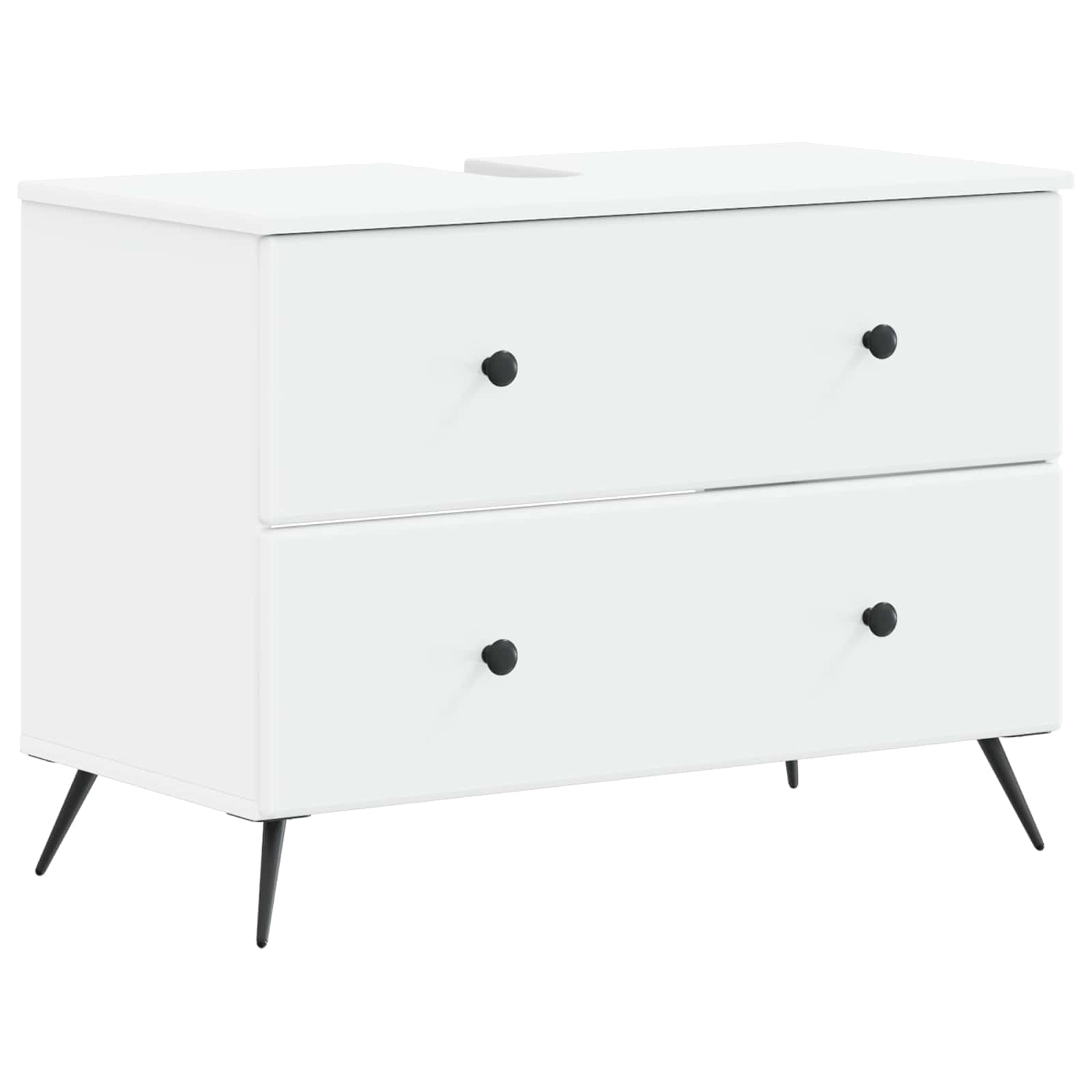 Maison Exclusive - Waschbeckenschrank Breda Weiß 82 X 41 X 59 Cm