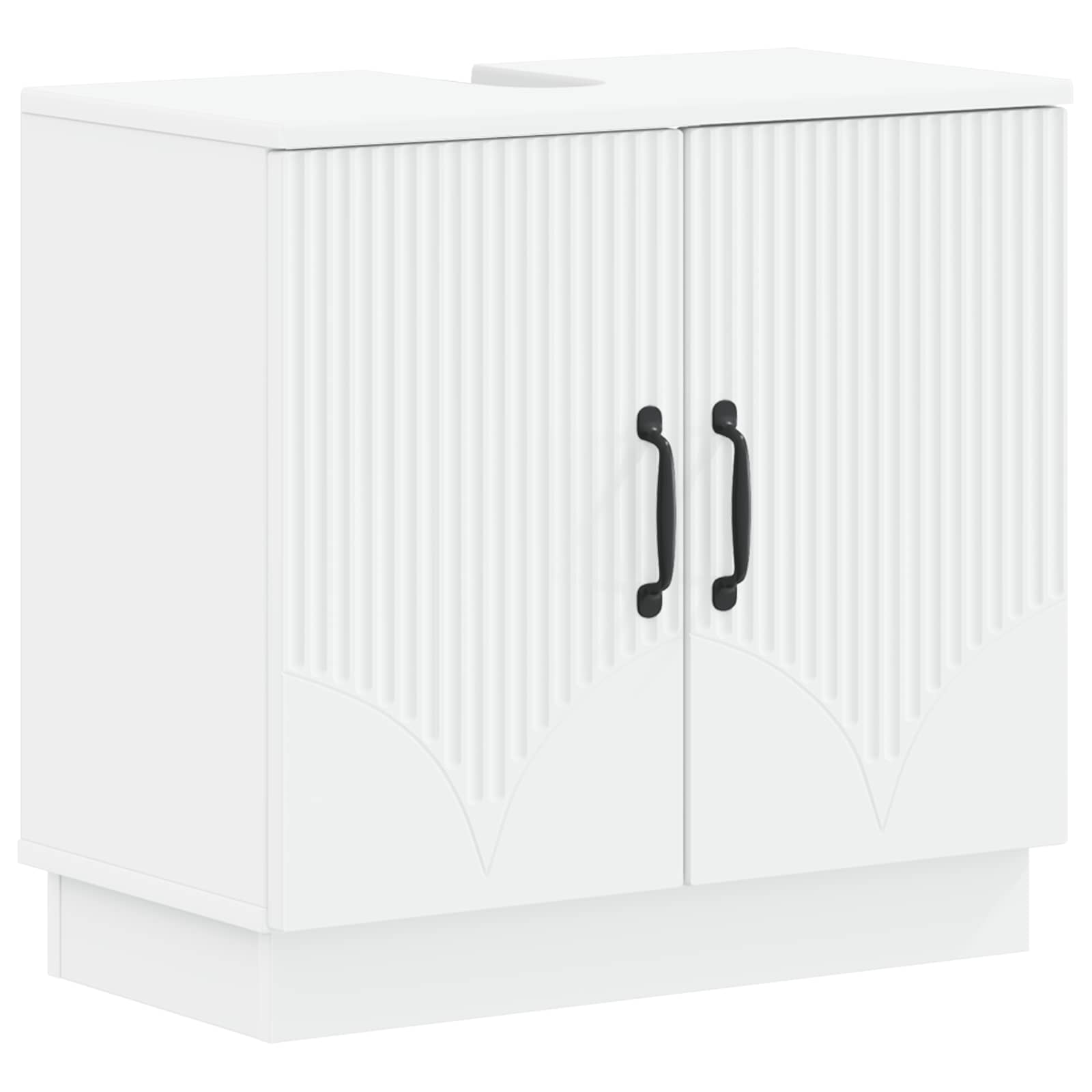 Maison Exclusive - Waschbeckenschrank Hoorn Weiß 59,5 X 31,5 X 56
