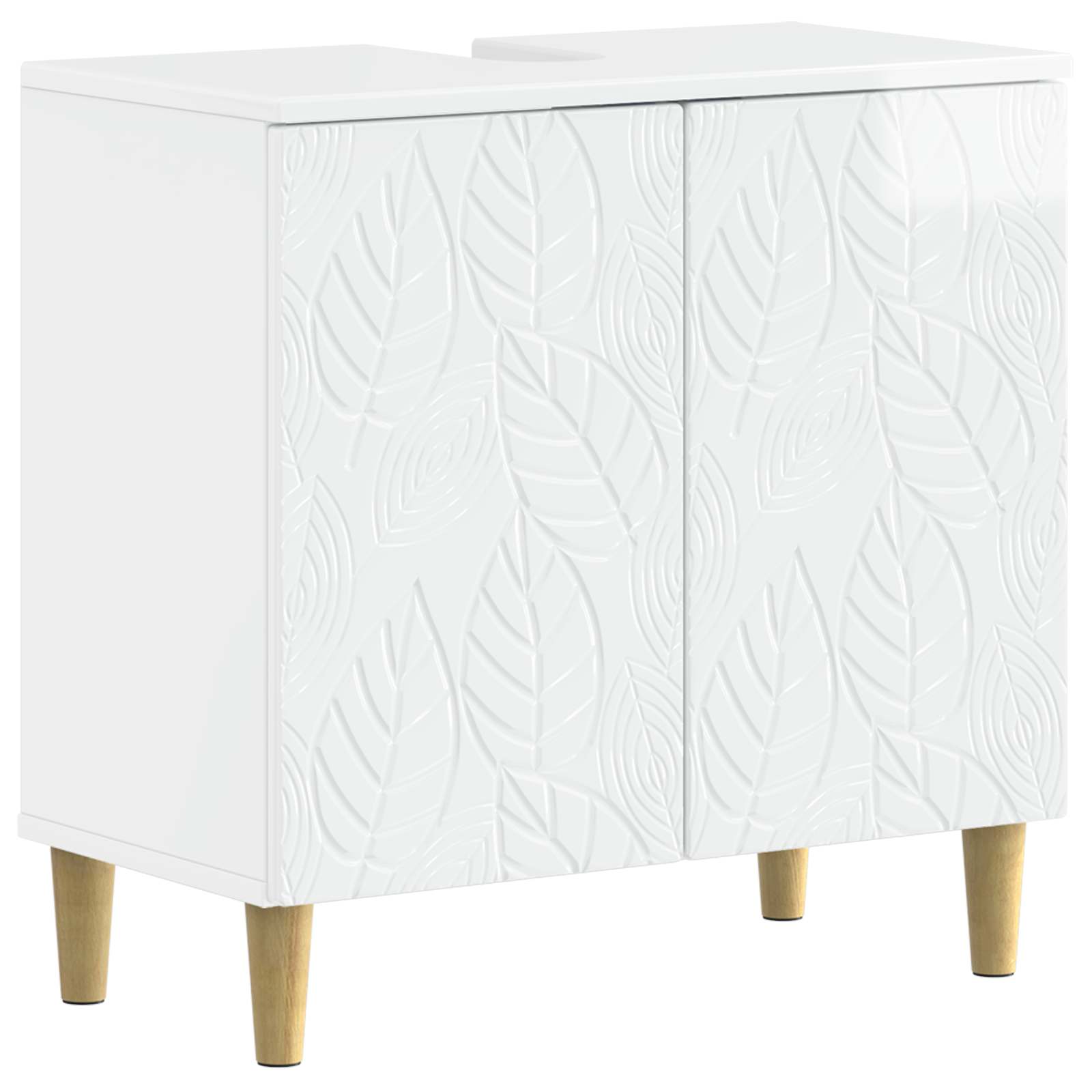 Maison Exclusive - Waschbeckenschrank Delft Hochglanz Weiß 59,5 X