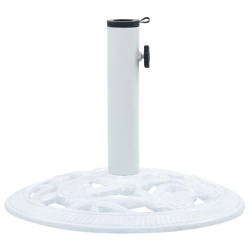 Maison Exclusive - Sonnenschirmständer Weiß 9 Kg 40 Cm Gusseisen