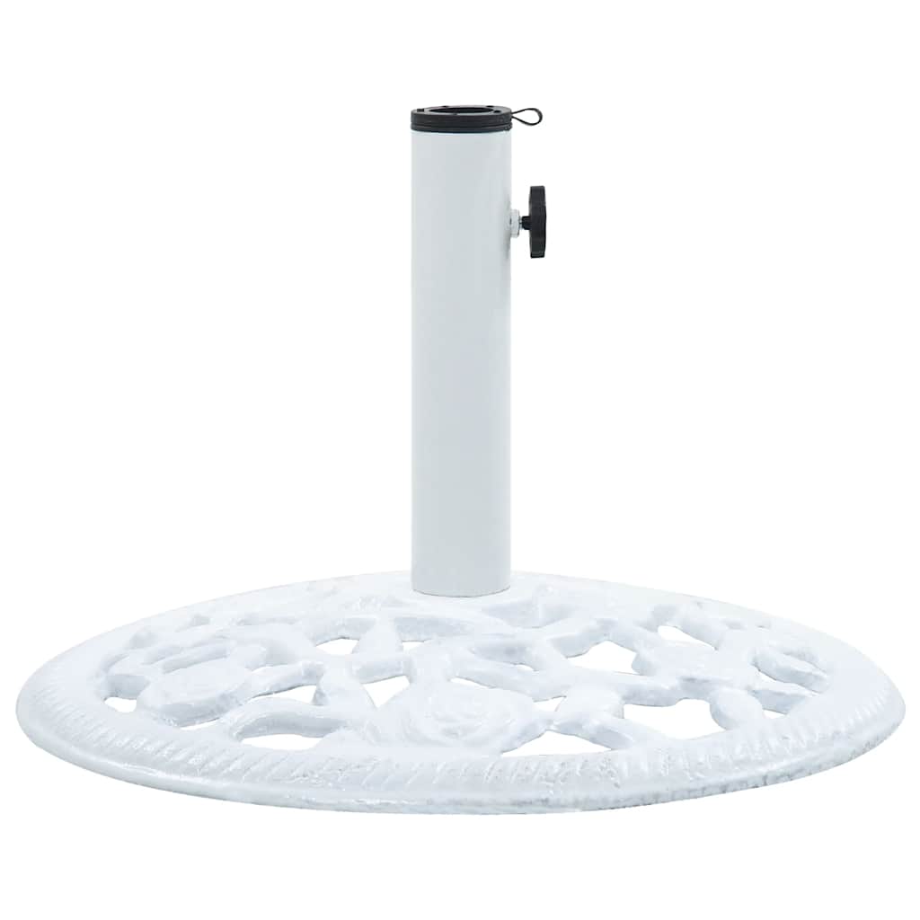 Maison Exclusive - Sonnenschirmständer Weiß 12 Kg 48 Cm Gusseisen