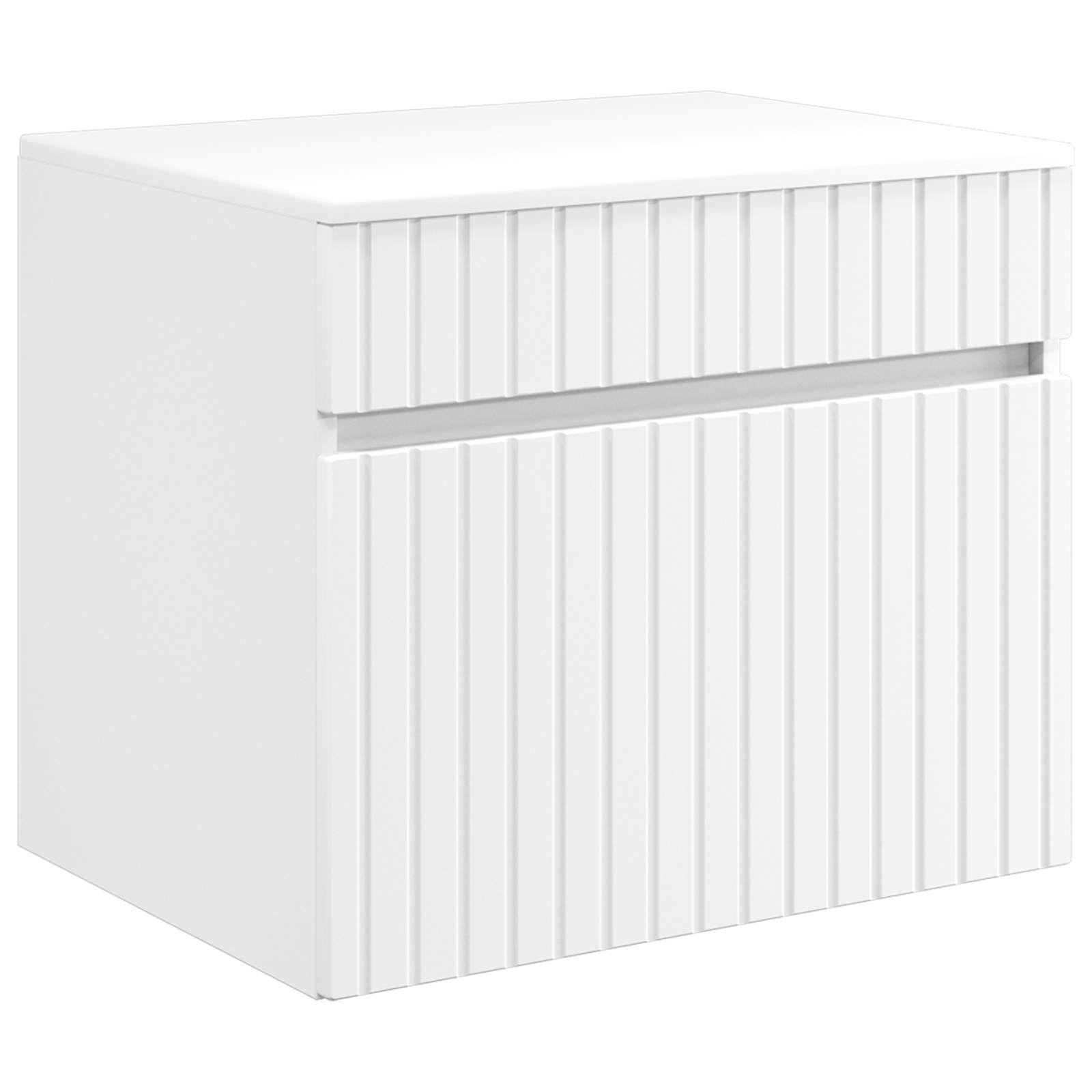 Maison Exclusive - Wandmontierter Badezimmerschrank Weiß 59 X 44,