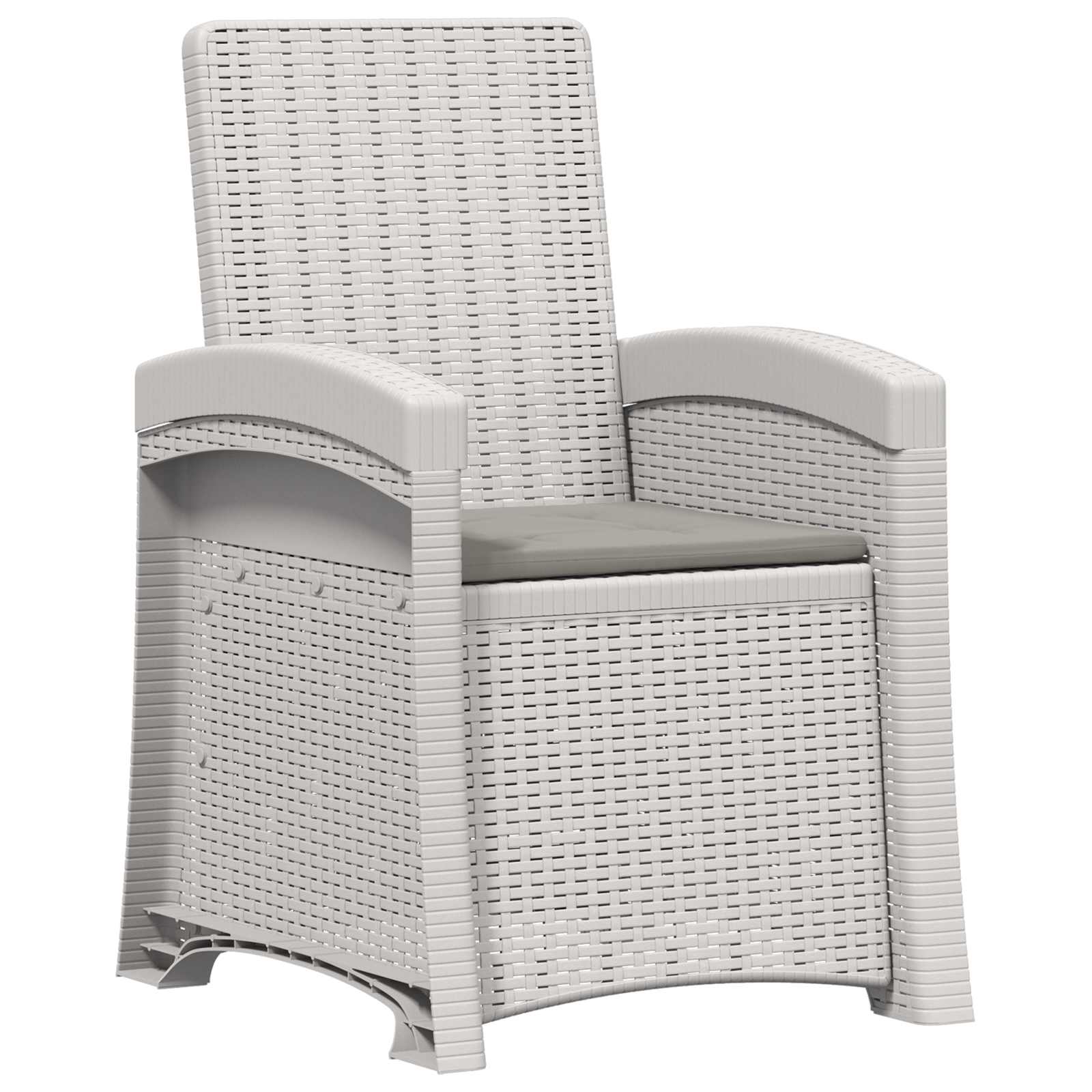 Maison Exclusive - Liegesessel Garten Rattan-optik Weiß Und Hellg