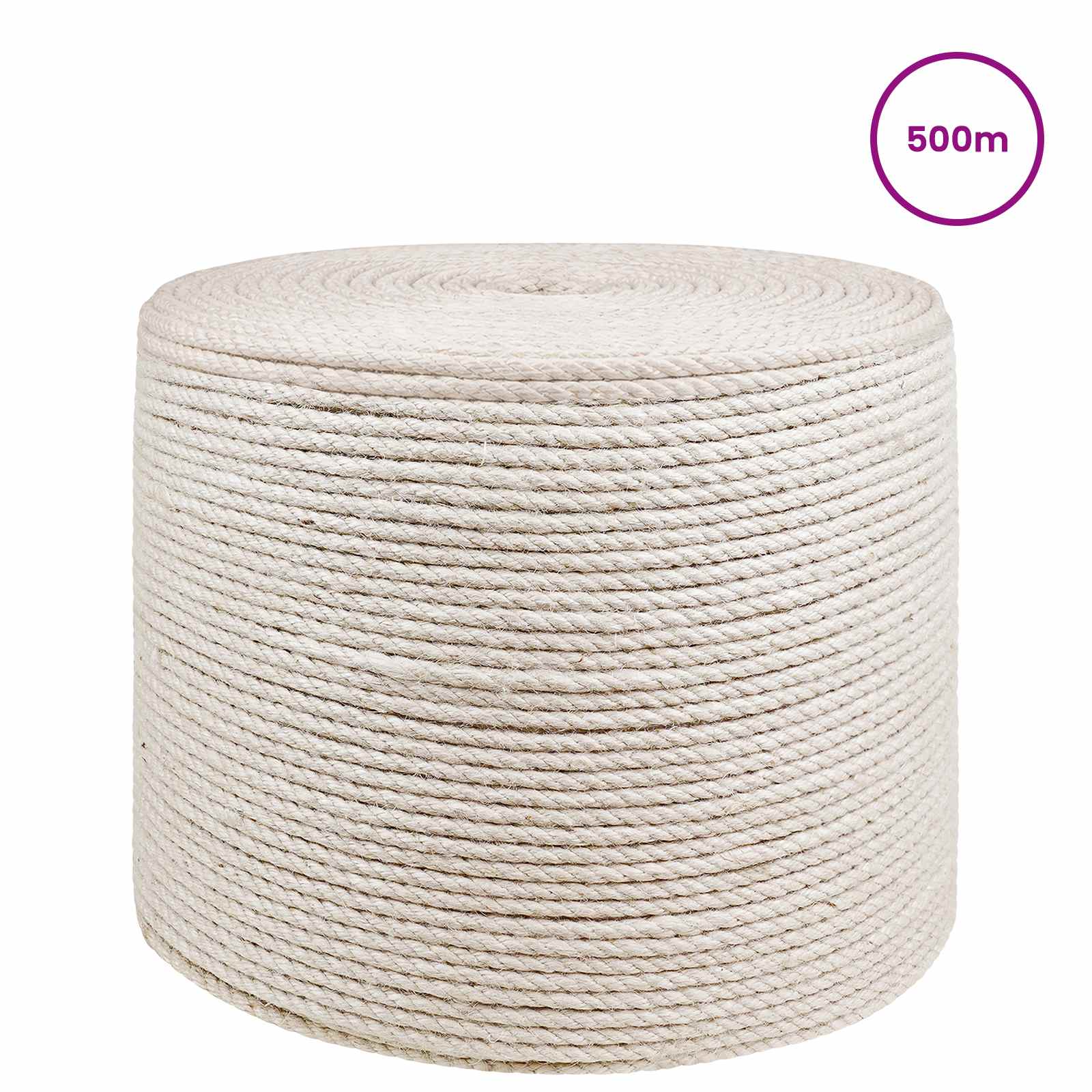 Maison Exclusive - Juteseil 6 Mm Weiß 100% Tossa Jute