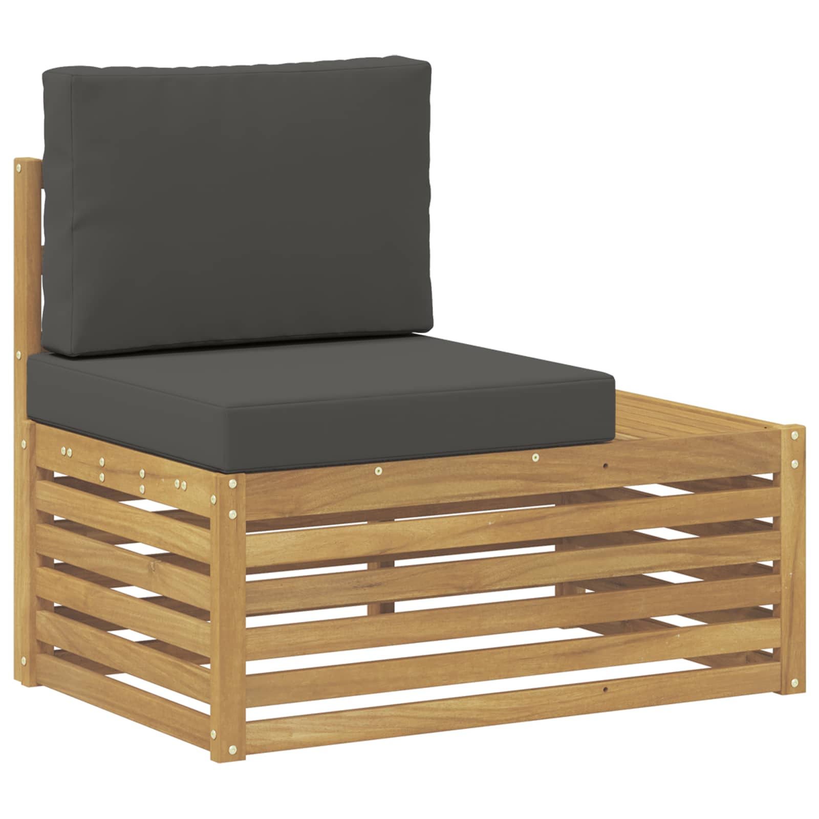 Maison Exclusive - Outdoor Endsofa Weiß 91 X 63 X 73 Cm Massivhol