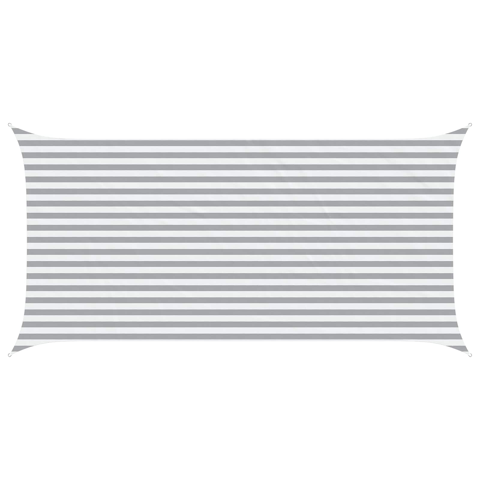 Maison Exclusive - Sonnensegel Hellgrau Und Weiß 5 X 2,5 M 100 %