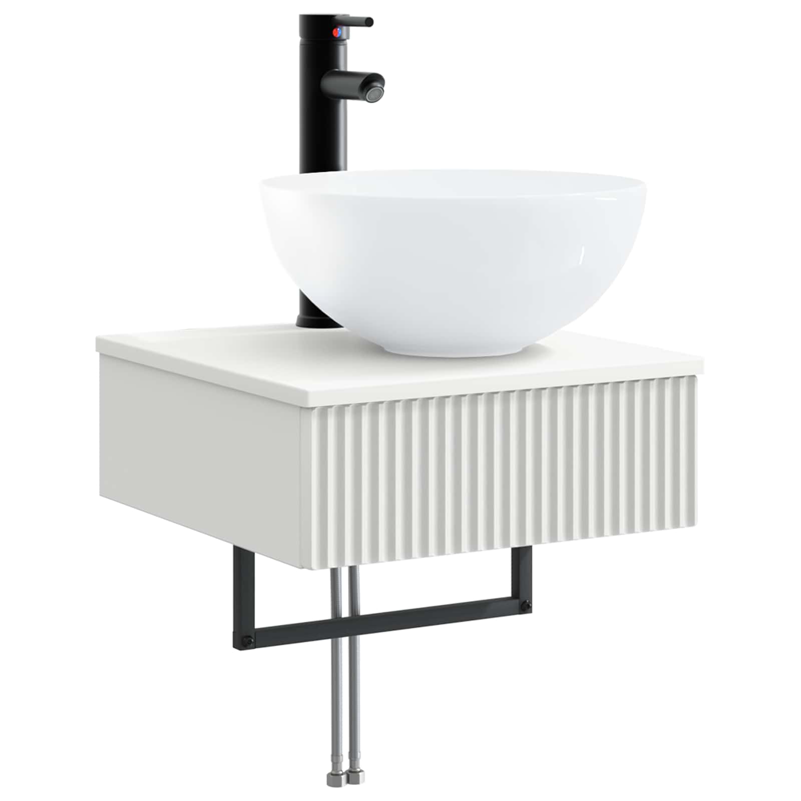 Maison Exclusive - Wandmontiertes Waschbecken Weiß 40 X 41 X 40,5