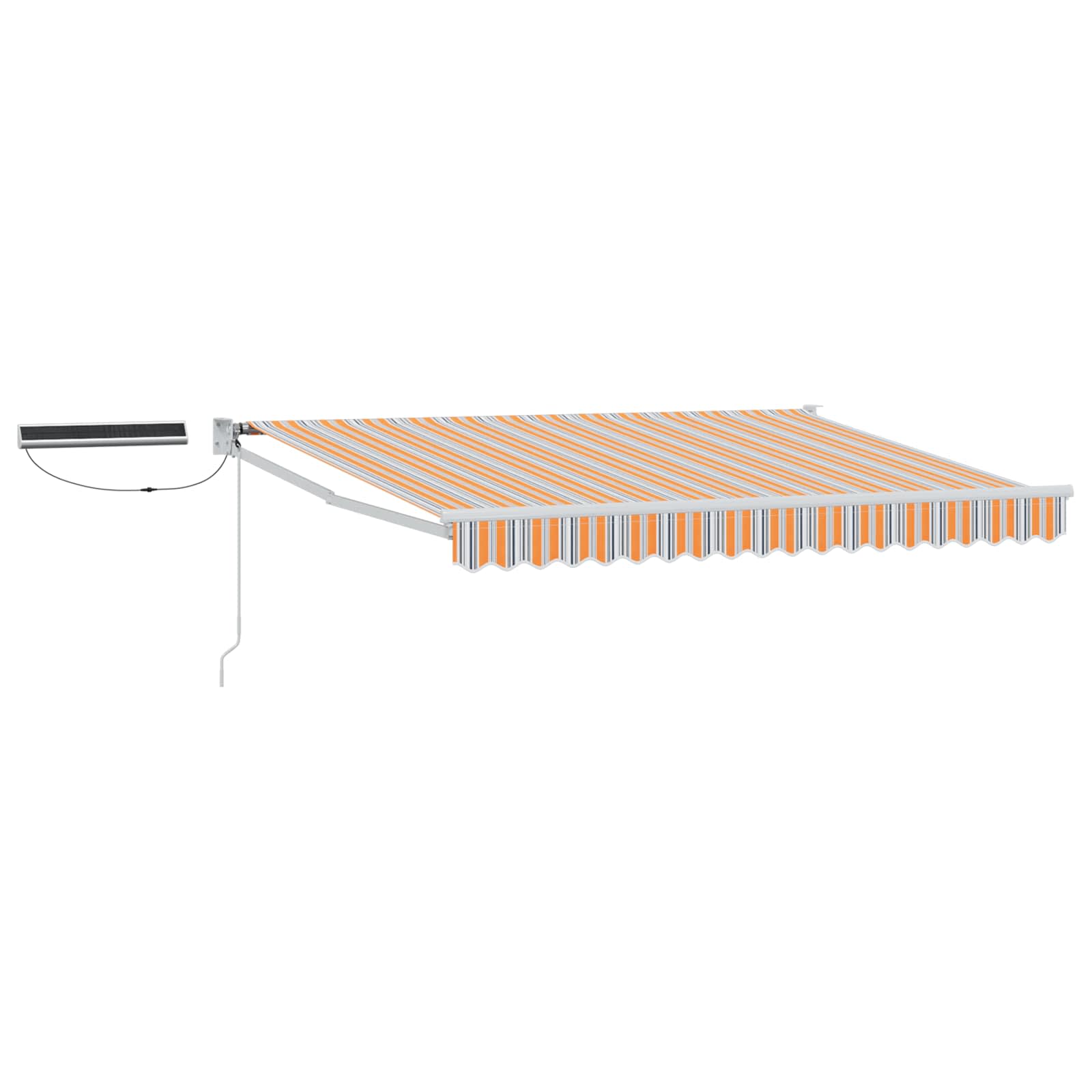 Maison Exclusive - Elektrische Ausziehbare Markise Grau, Orange,