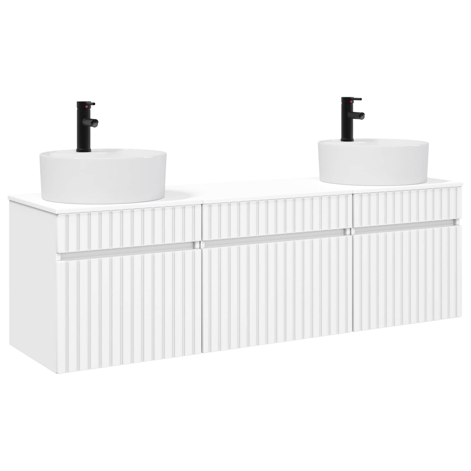 Maison Exclusive - Badezimmerschrank-set 3 Stk. Weiß 49 X 44,5 X