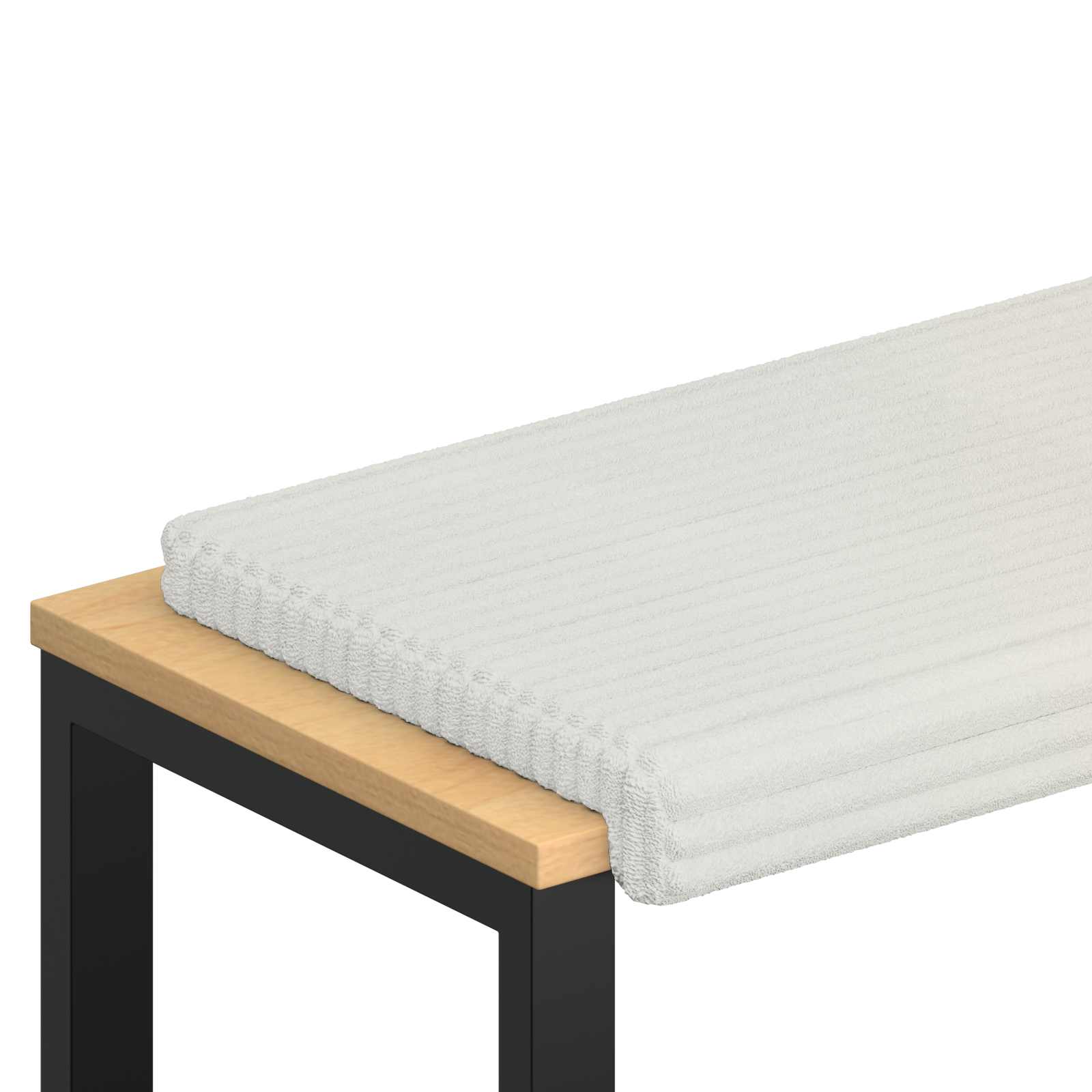 Maison Exclusive - Bankkissen Plüschcord Creme Tiefe 35 Cm