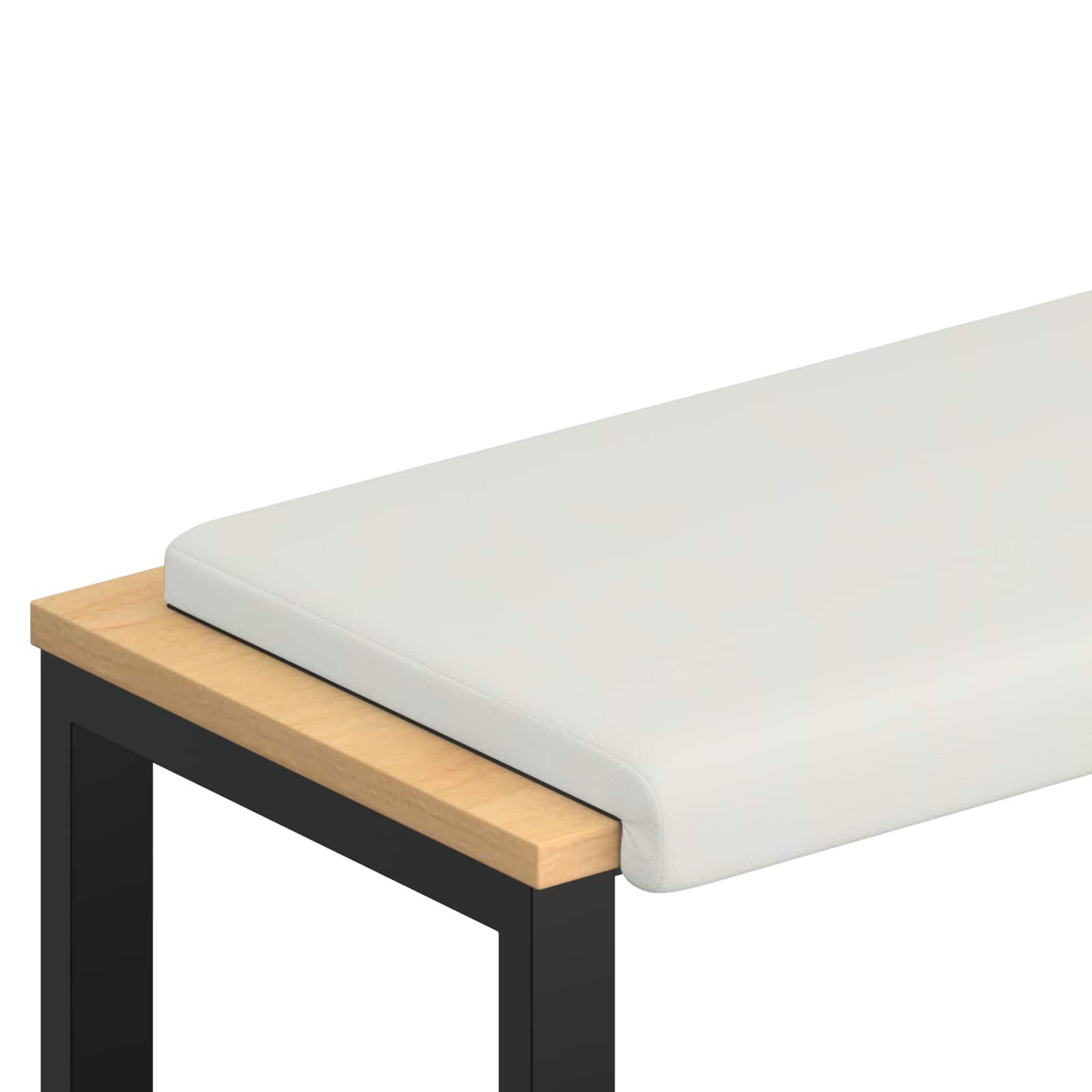 Maison Exclusive - Bankkissen Kunstleder Weiß Tiefe 35 Cm