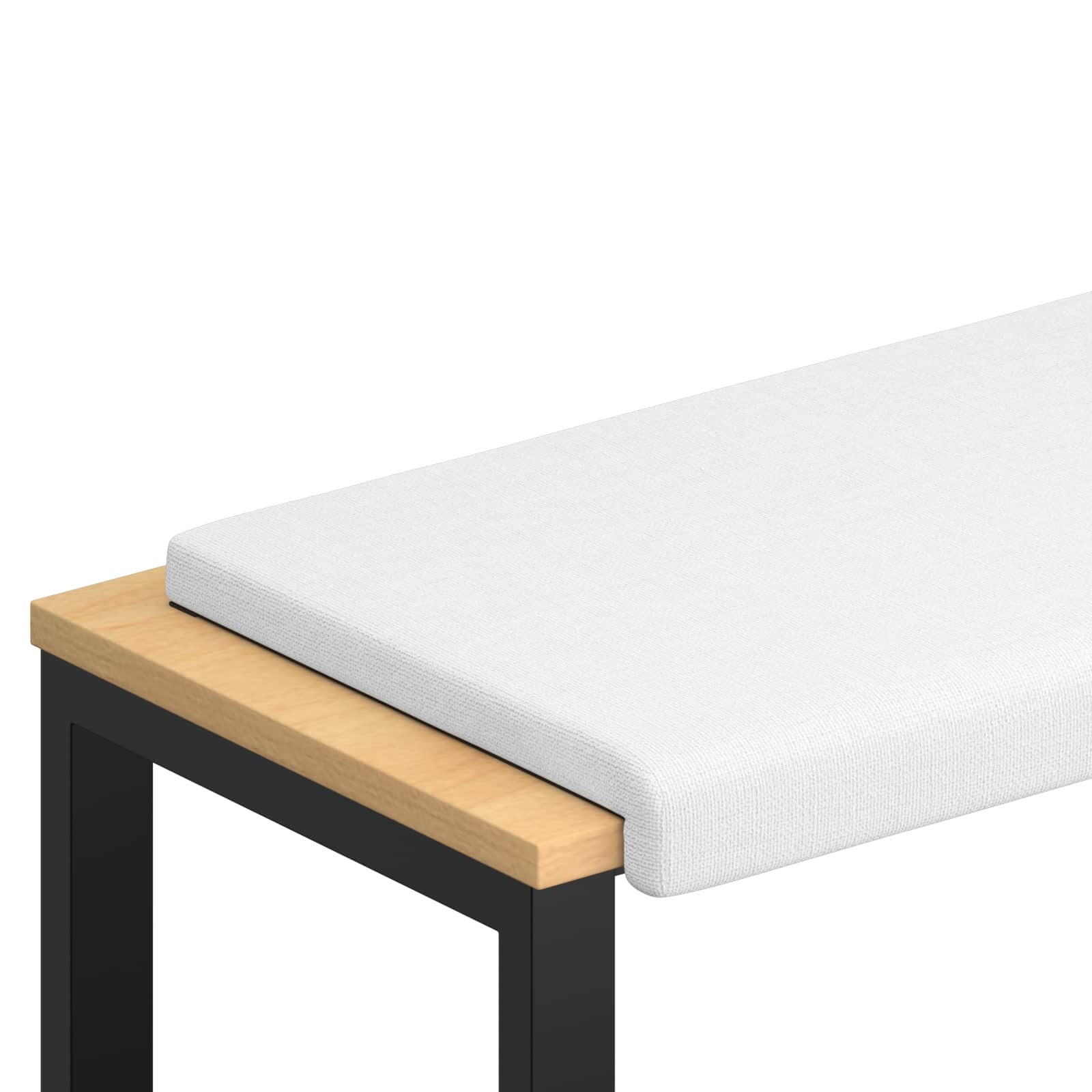 Maison Exclusive - Bankkissen Stoff Weiß Tiefe 35 Cm