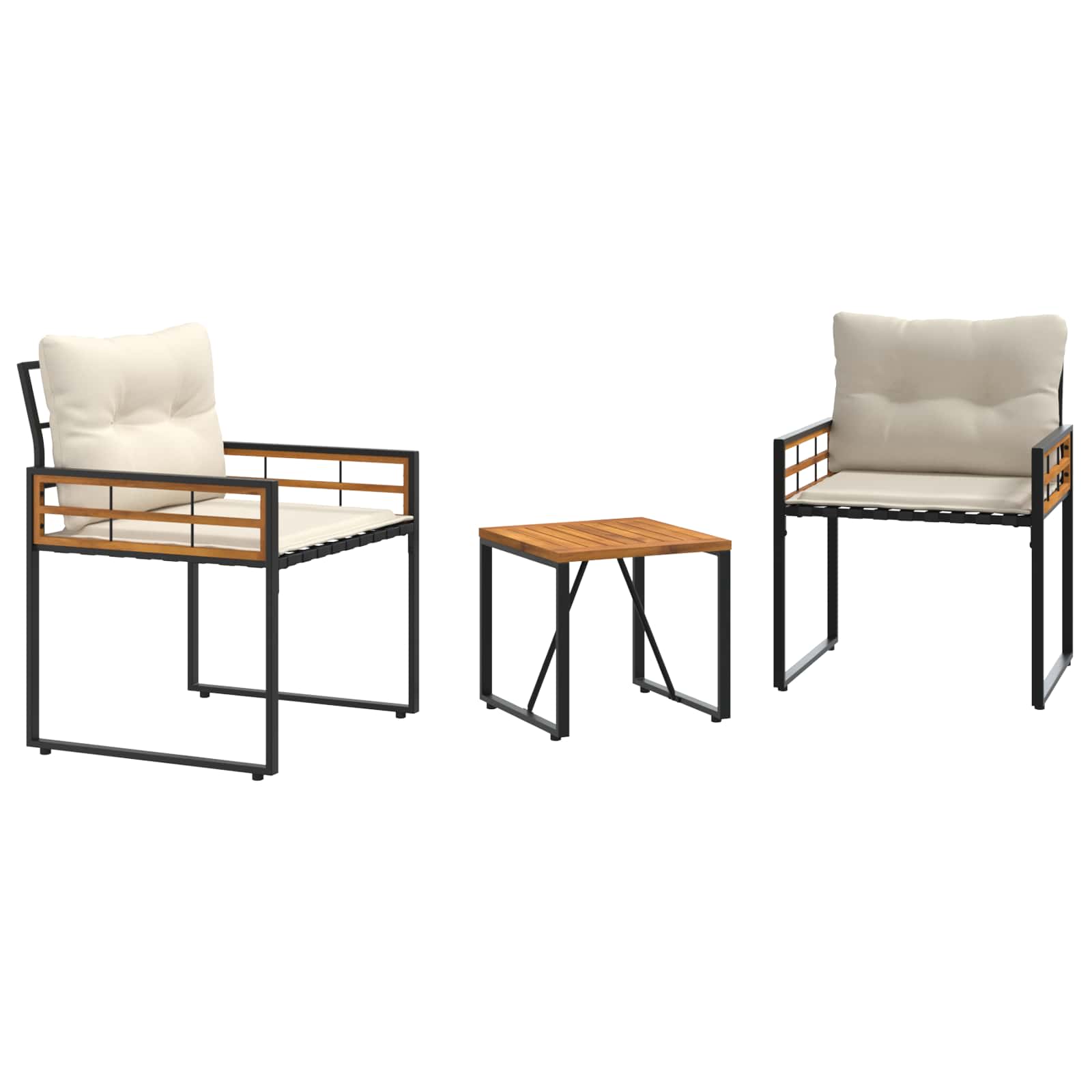 Maison Exclusive - Gartenmöbel Set 3 Stk. Creme