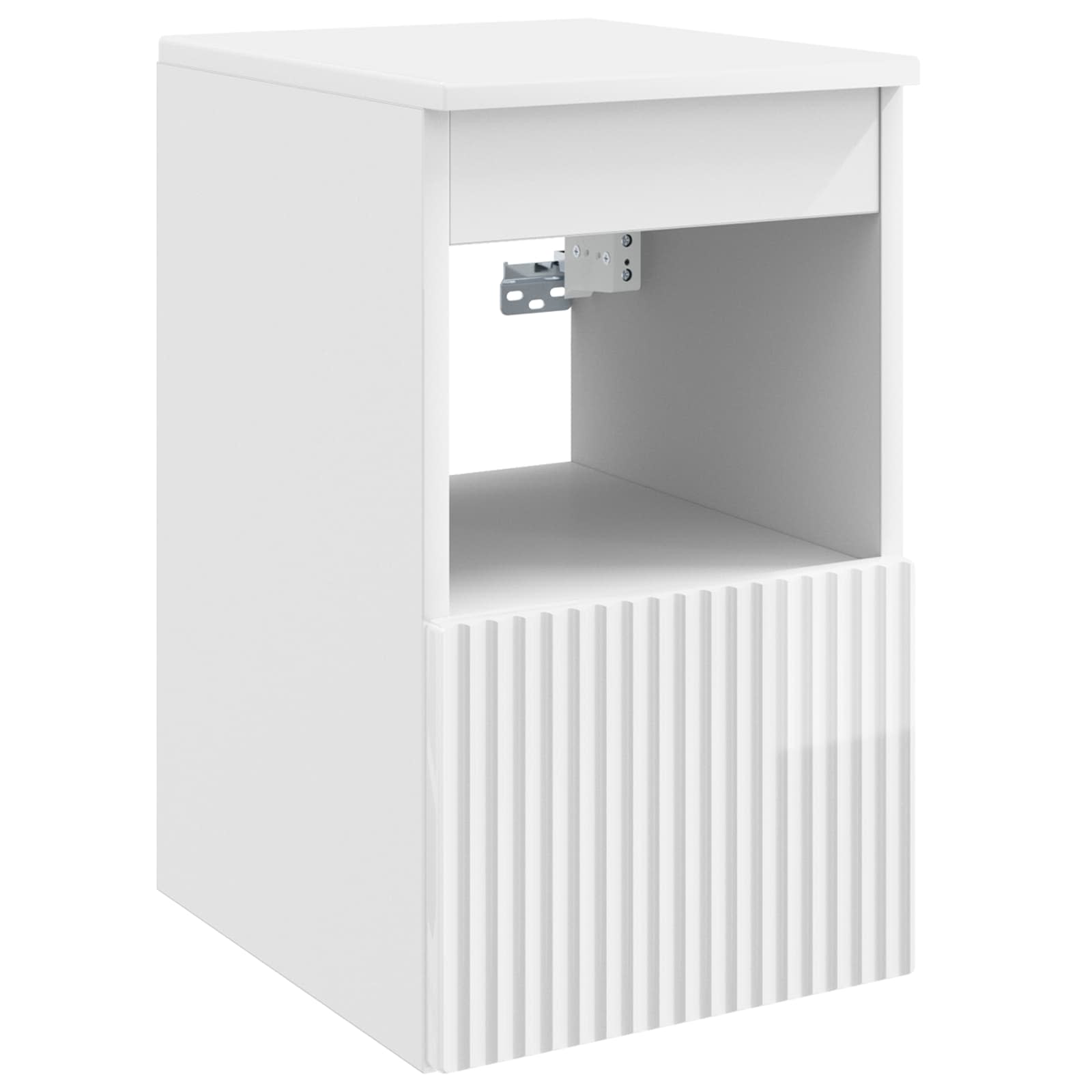 Maison Exclusive - Badezimmerschrank Hochglanz Weiß 30 X 41 X 50