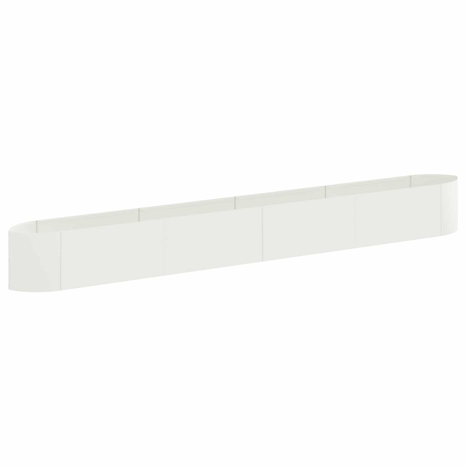 Maison Exclusive - Hochbeet Im Garten Weiß 380 X 40 X 40 Cm Stahl