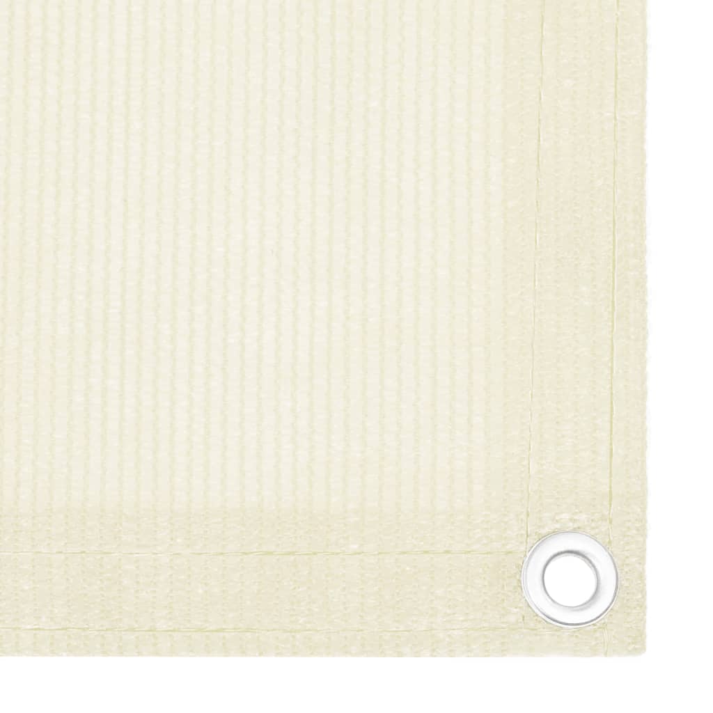 Maison Exclusive - Balkon Sichtschutz Creme 75x400 Cm Hdpe