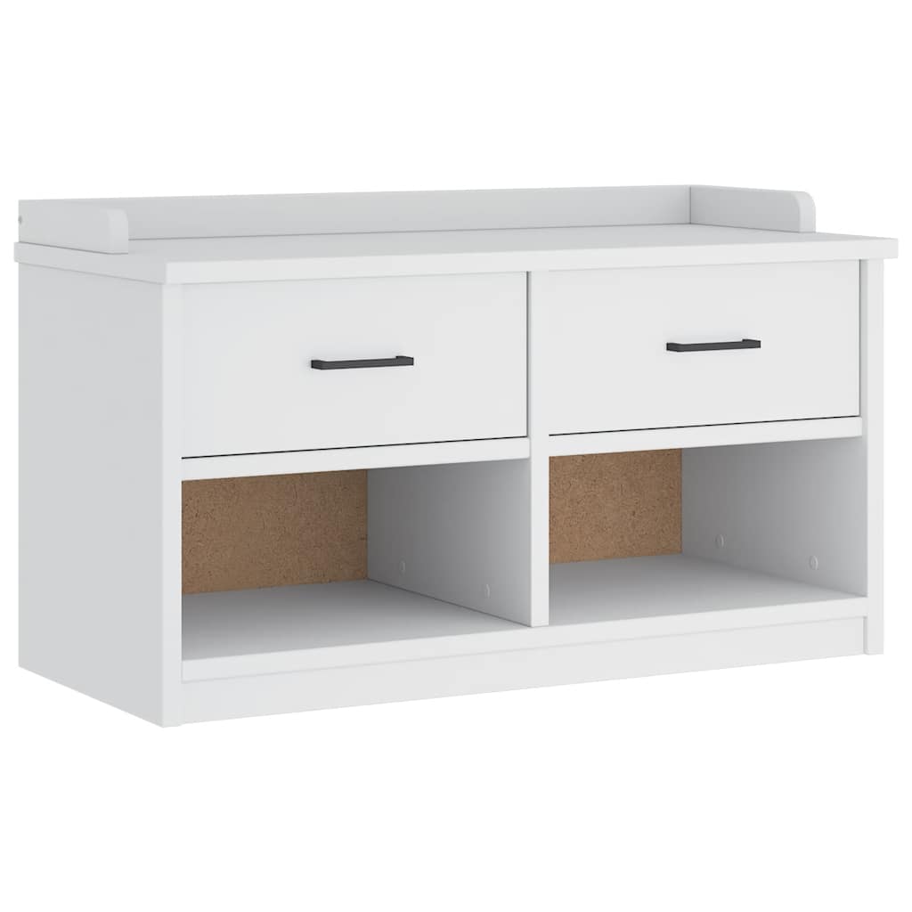 Maison Exclusive - Flurbank Sandnes Weiß 87x40x50 Cm Massivholz K