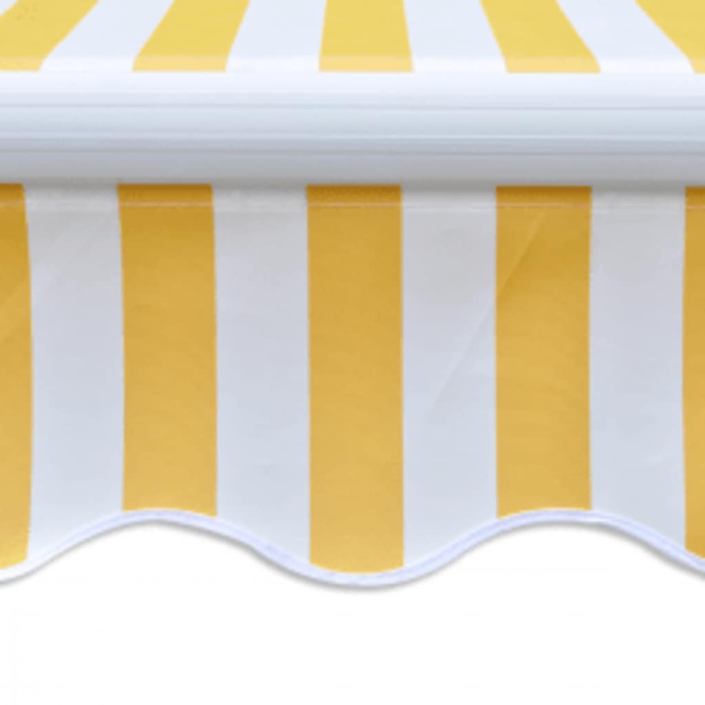 Maison Exclusive - Gelenkarmmarkise Motorisiert 600 Cm Gelb/weiß