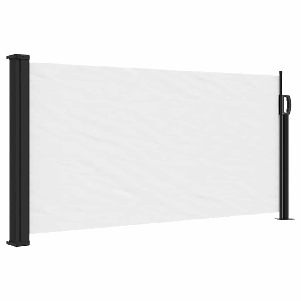 Maison Exclusive - Seitenmarkise Ausziehbar Weiß 100x500 Cm
