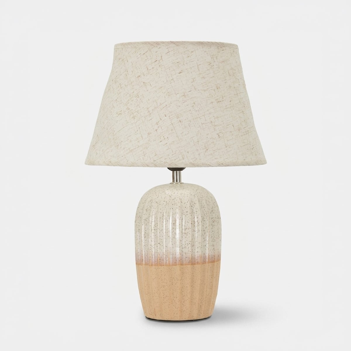 Tischlampe Aus Keramik Und Polyester Tiered Peach Poise