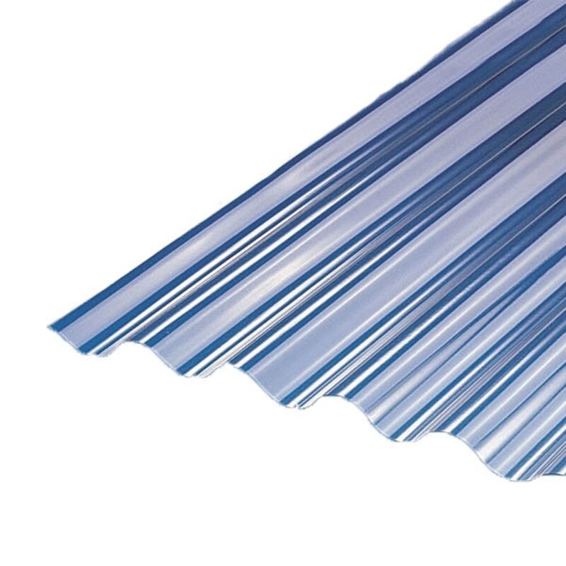 Pvc Wellplatte Mo 32/9 Transparent 75cm X 2m