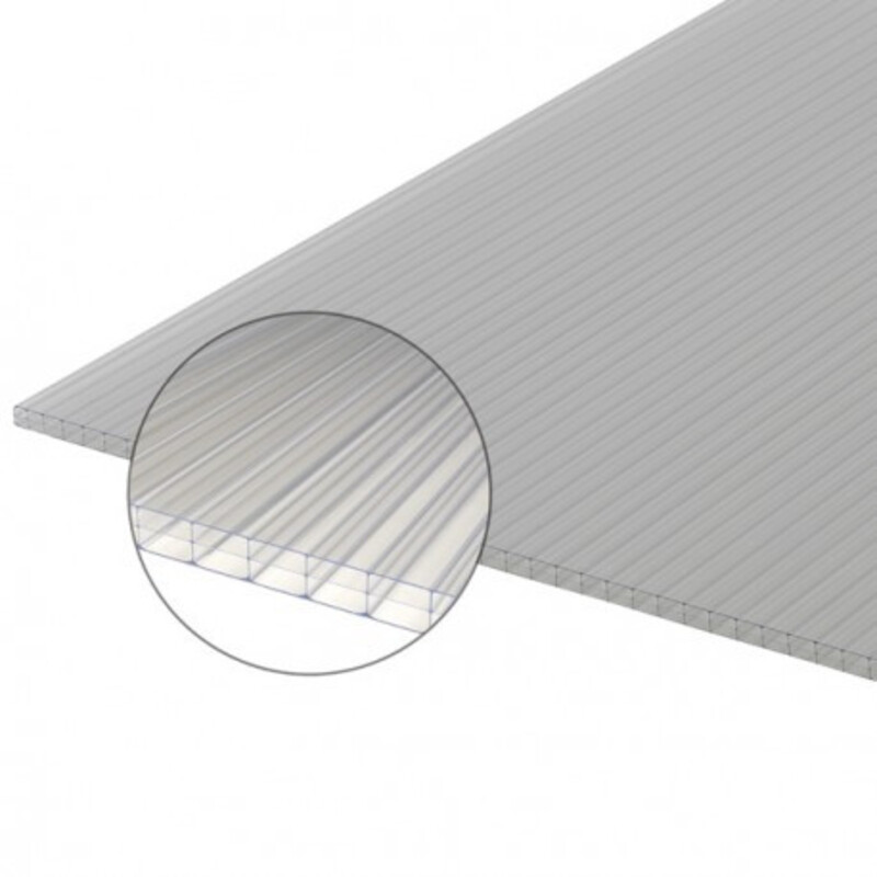 Stegplatten Polycarbonat Klar 16mm - 4000x980mm