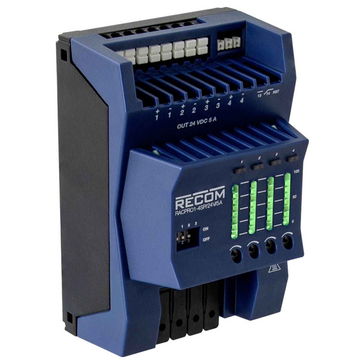 [gebraucht] B-ware Recom Elektronischer Schutzschalter Racpro1-4sp 24v 5a Sicherungsschutzgerät
