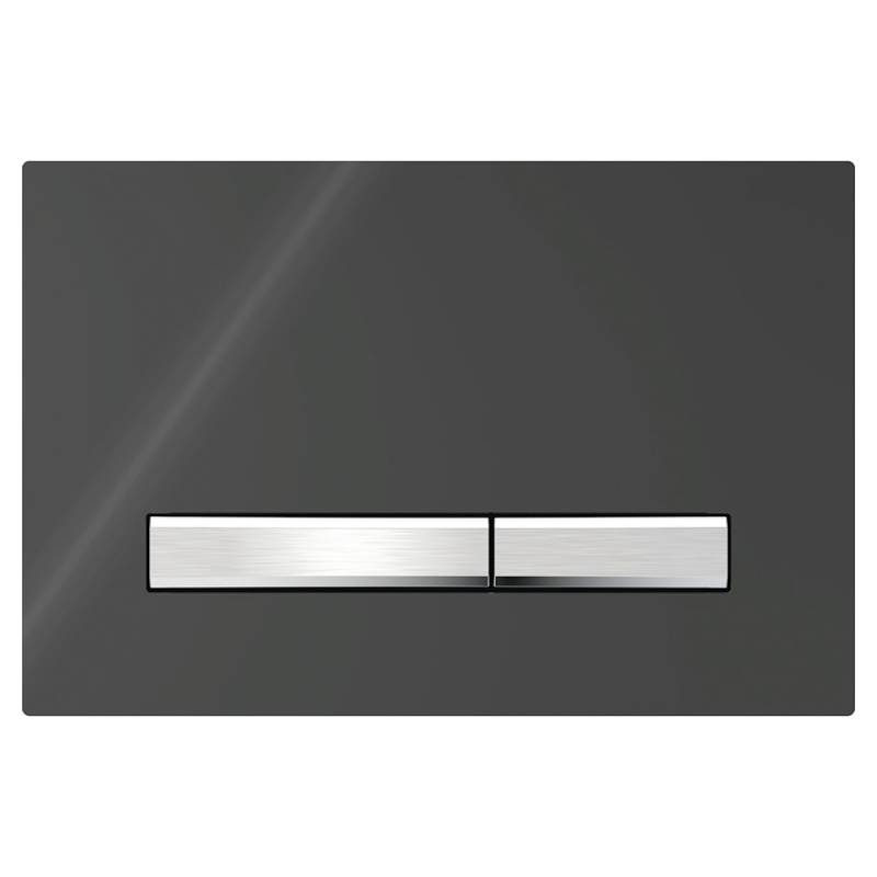 Gilt Für Geberit Sigma50 Betätigungsplatte Für 2-mengen-spülung, Chrom Metallic Farbe: Chrom, Schwarz (115.788.dw.2)