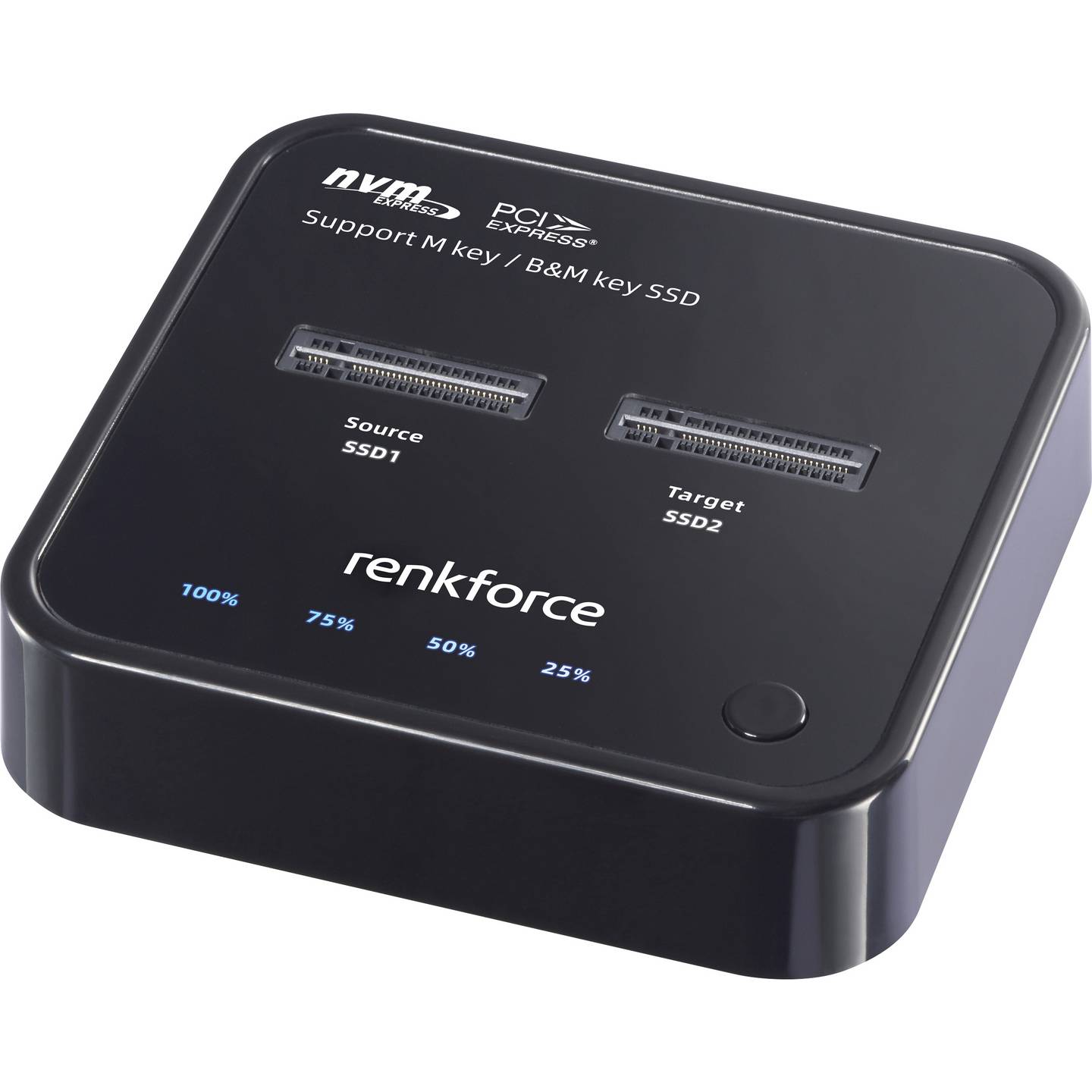 [gebraucht] B-ware Renkforce Festplatten-kopierstation M.2 Pcie Nvme 1:1 Kopie Clone-funktion 8tb