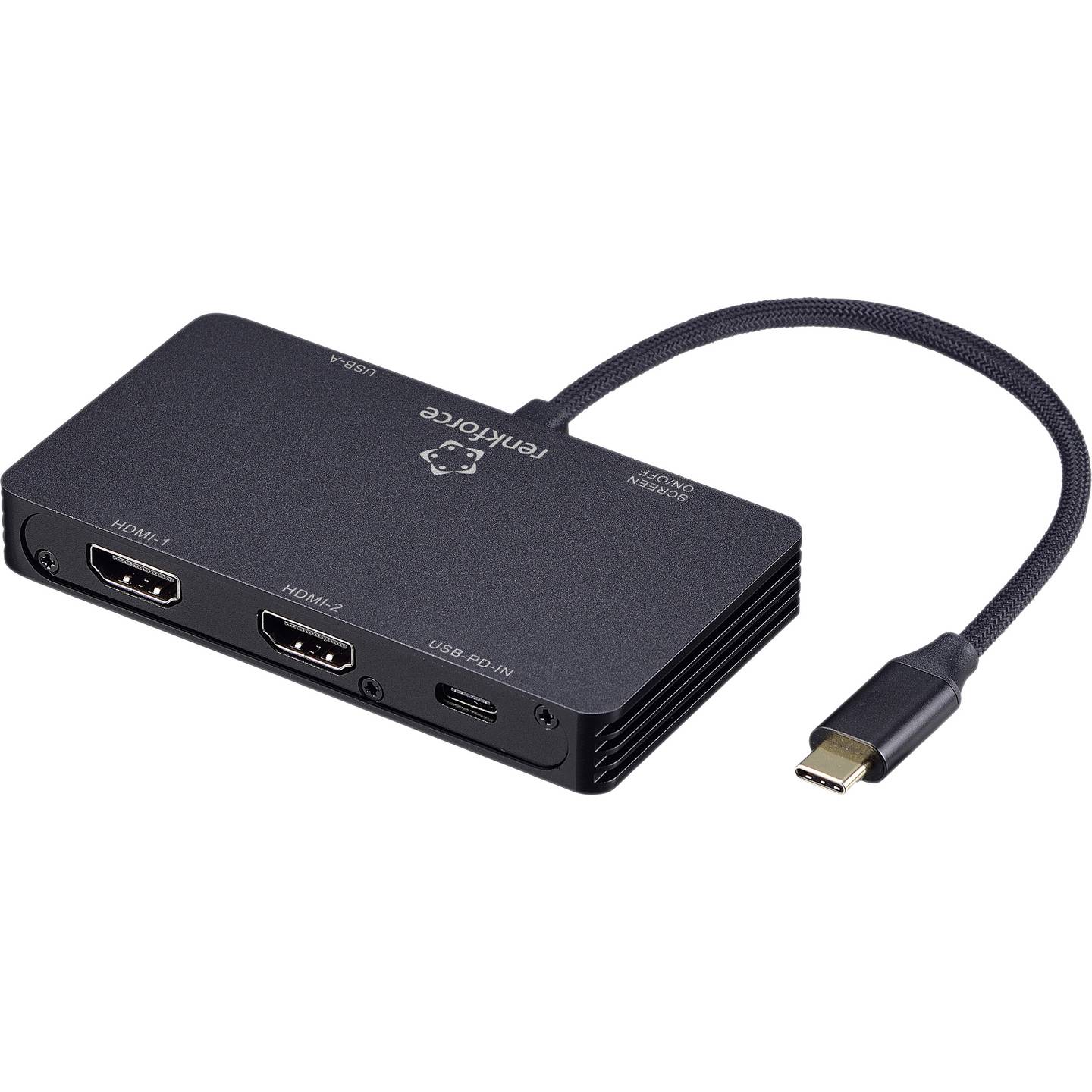 [gebraucht] B-ware Renkforce Rf-usbha-480 4-in-1 Usb Hub Adapter Mit 4 Ports Für Pc Und Laptop