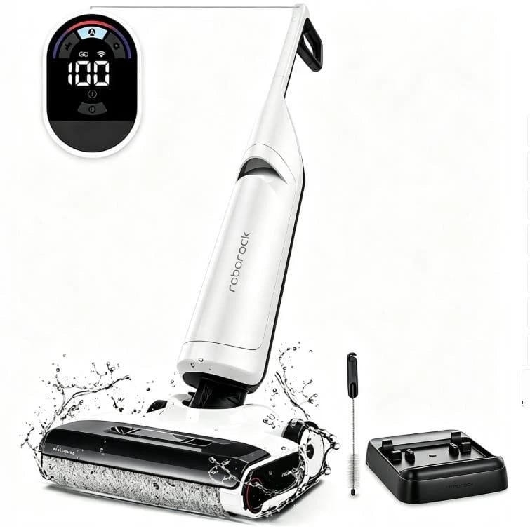 [generalüberholtes Produkt]roborock Flexi Nass- & Trockensauger, 17000 Pa, 30 Min Selbstreinigend, 55℃ Auto-bürstentrocknung, 60℃ Heißes Wasserwäsche, App-anbindung